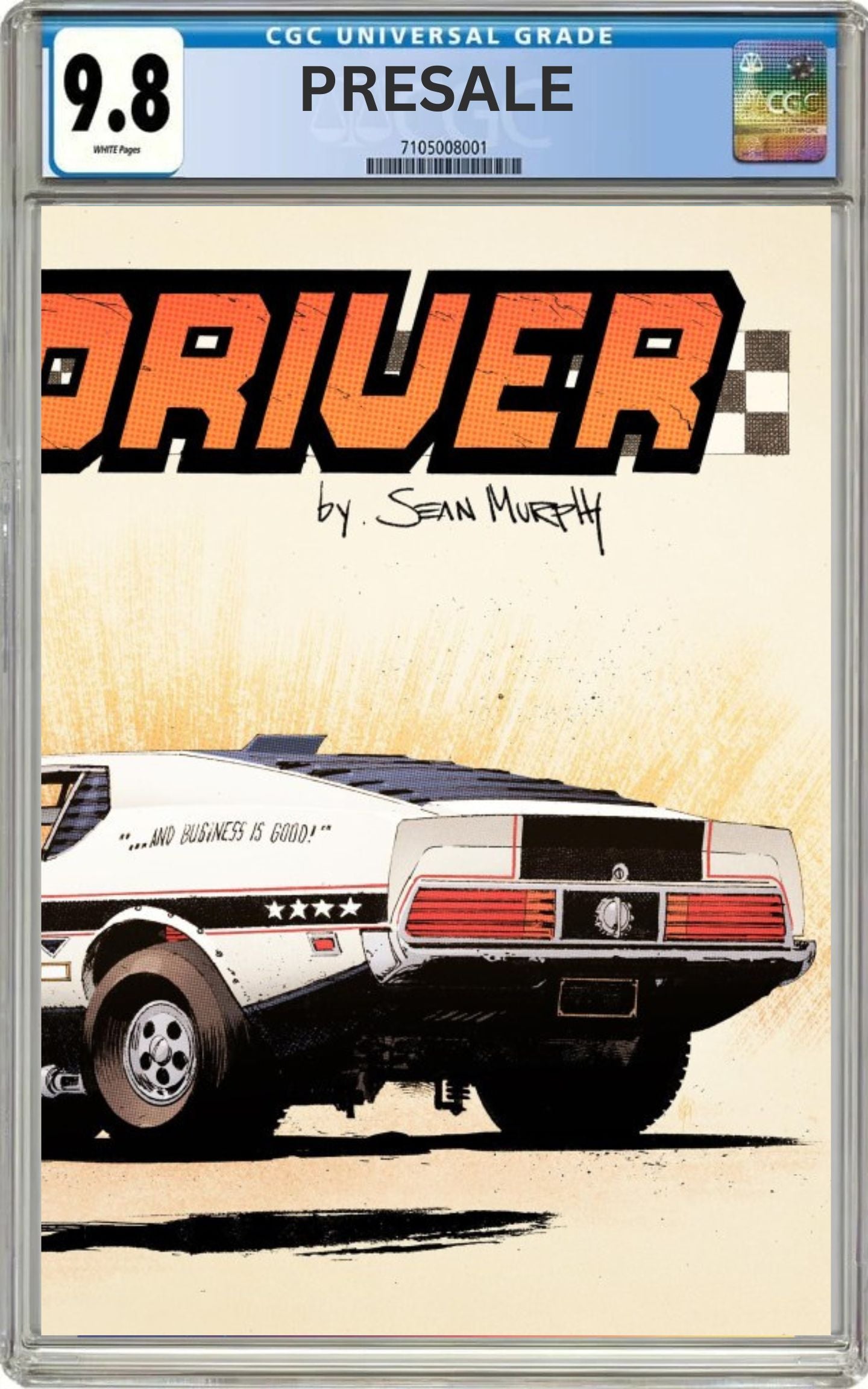 CGC 9.8 The Last Driver #1 Cover B Sean Murphy Wraparound Variant (Presale 8/19/26)