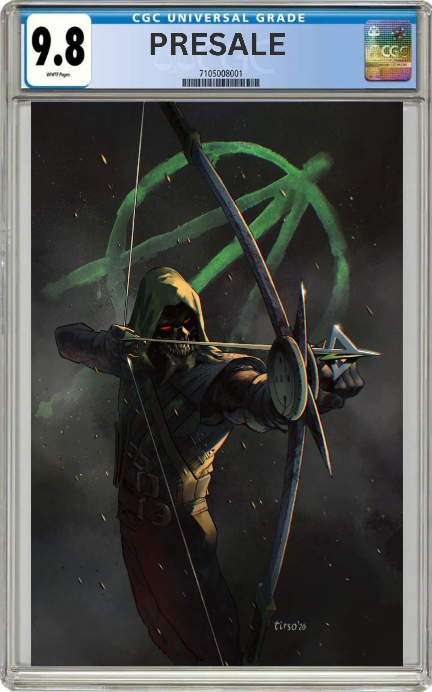 CGC 9.8 Absolute Green Arrow #4 Cover E 1:25 Tirso Cons Variant (Presale 8/19/26)