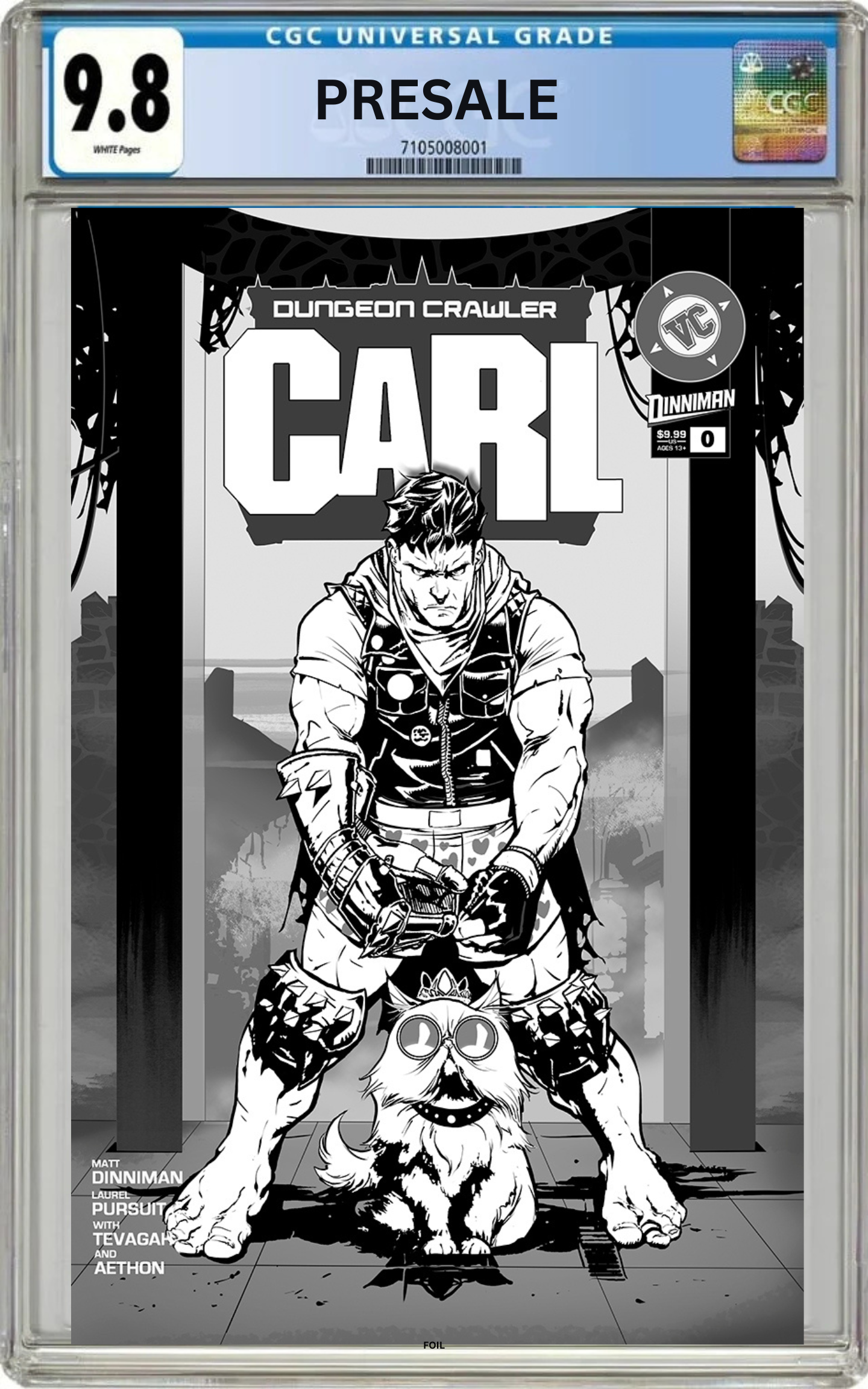 CGC 9.8 Dungeon Crawler Carl Special Edition #0 Cover B Nathan Gooden Black & White Absolute Batman Homage Variant (Presale 7/15/26)