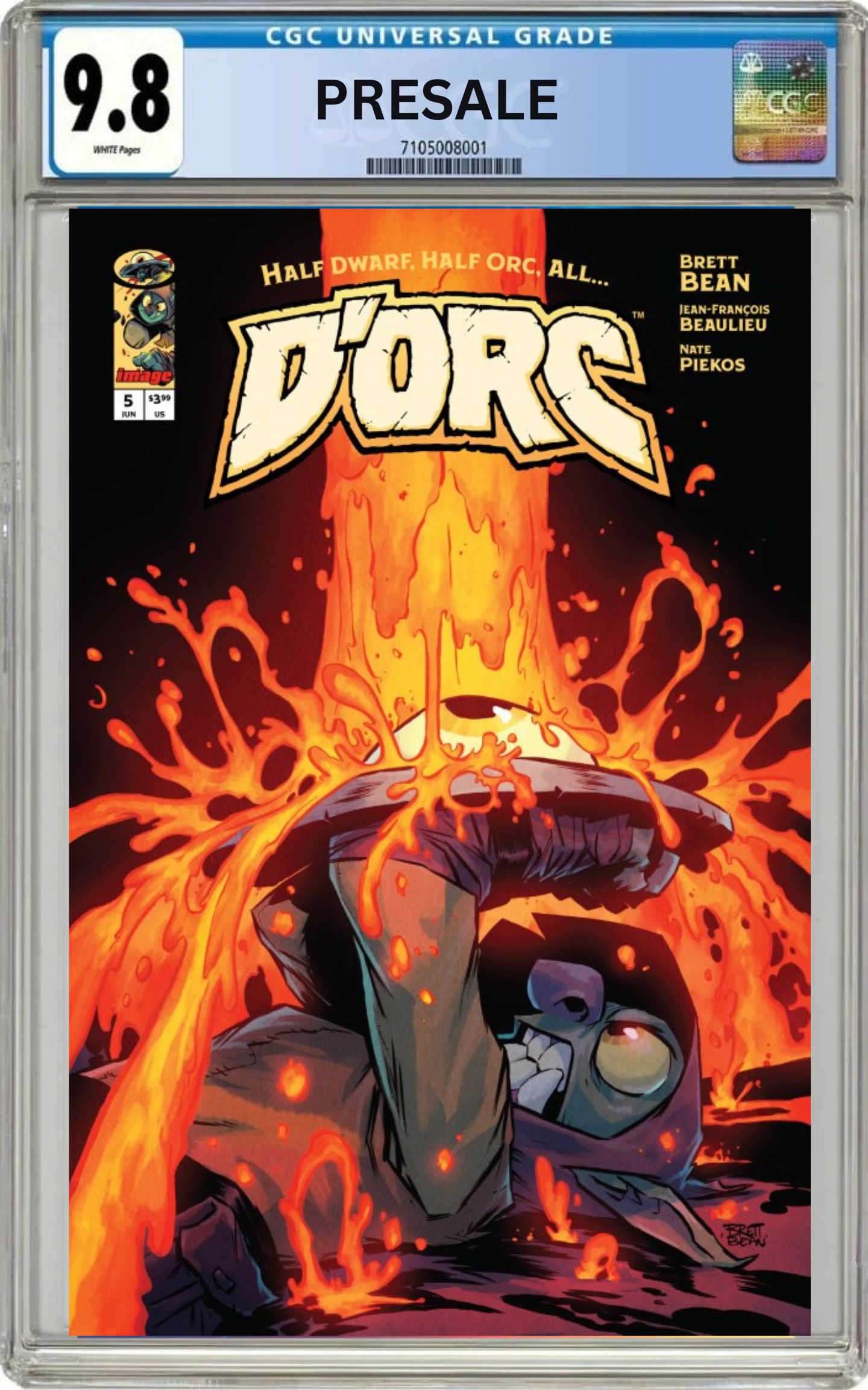 CGC 9.8 D'Orc #5 Cover A Brett Bean (Presale 6/10/26)