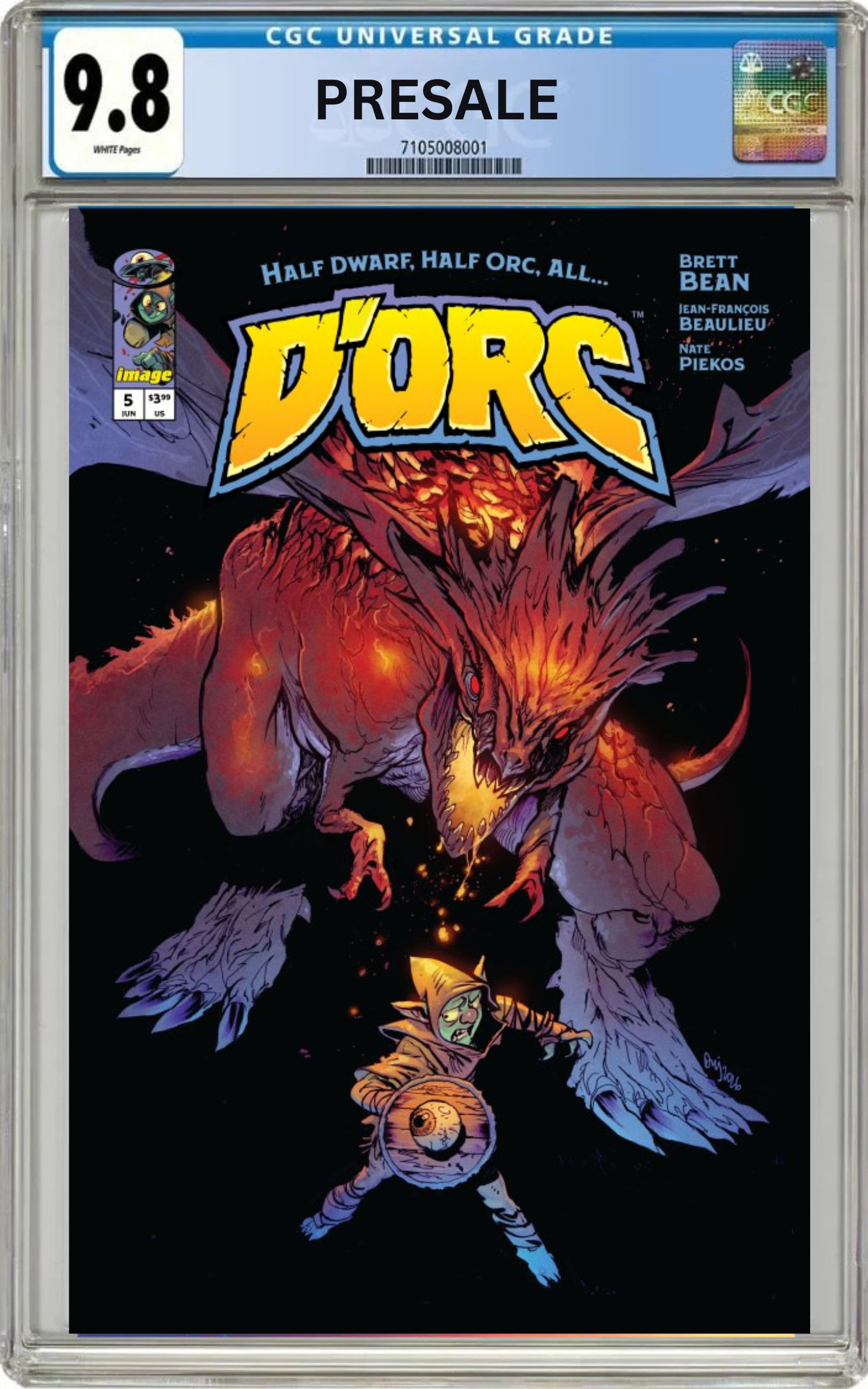 CGC 9.8 D'Orc #5 Cover B Daniel Warren Johnson Variant (Presale 6/10/26)