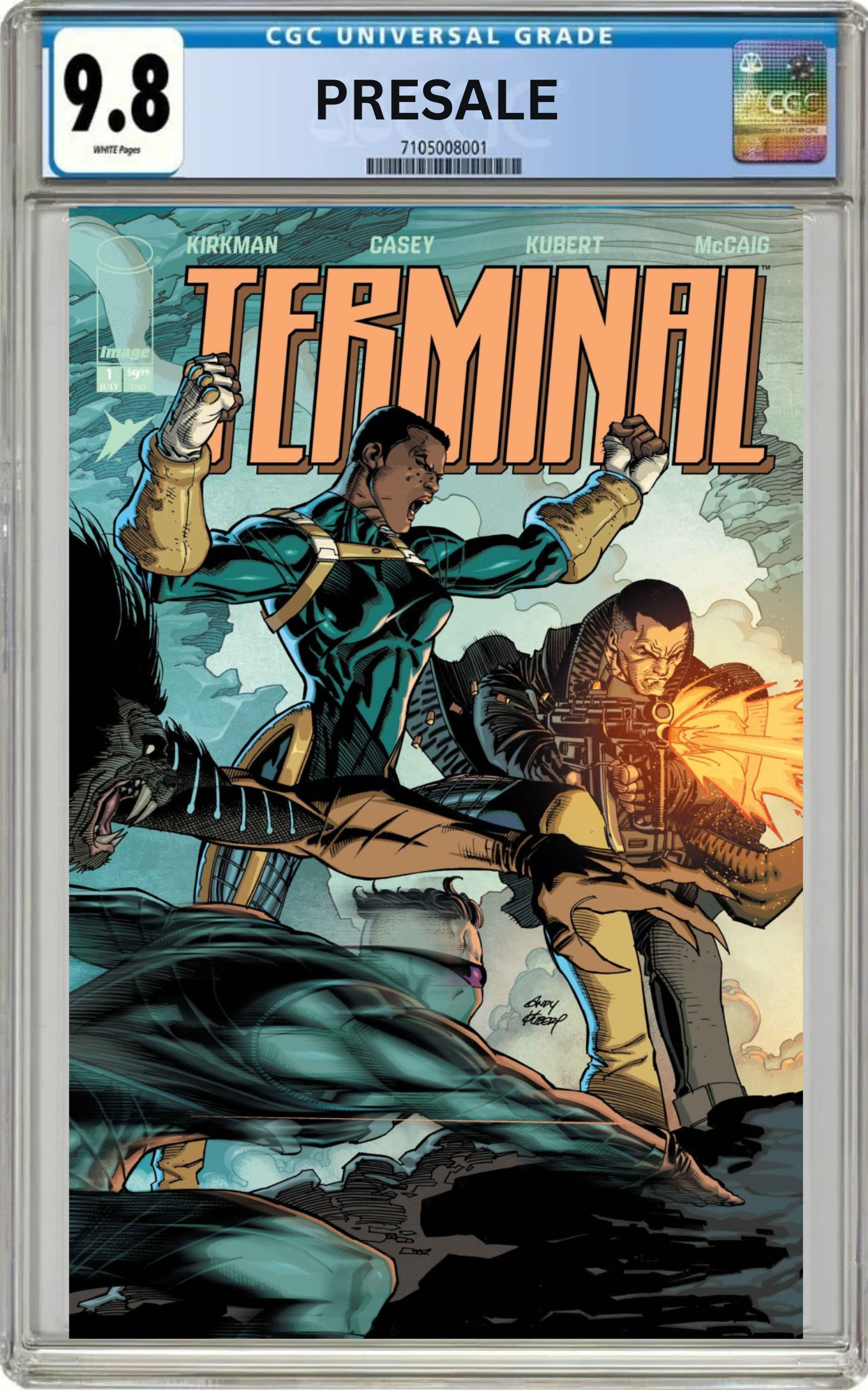 CGC 9.8 Terminal #1 Cover M Andy Kubert Chromium Connecting Variant (Presale 7/22/26)
