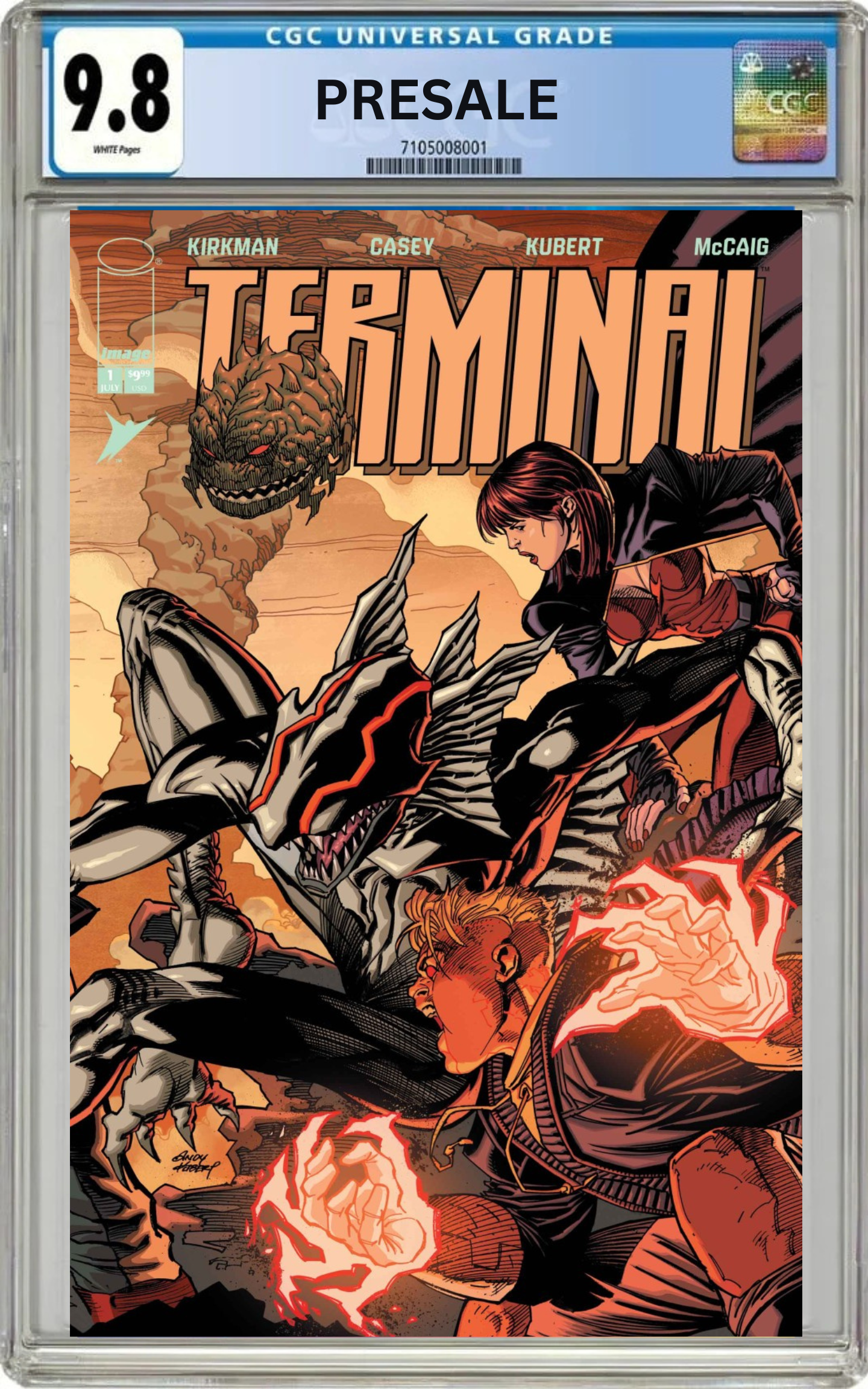 CGC 9.8 Terminal #1 Cover N Andy Kubert Chromium Connecting Variant (Presale 7/22/26)