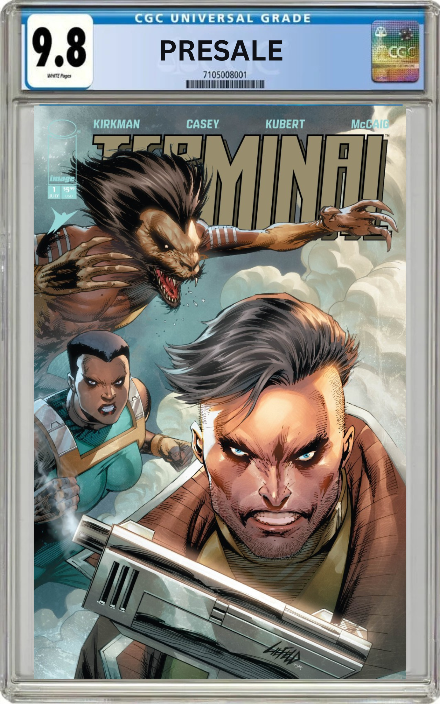 CGC 9.8 Terminal #1 Cover F 1:50 Rob Liefeld Variant (Presale 7/22/26)