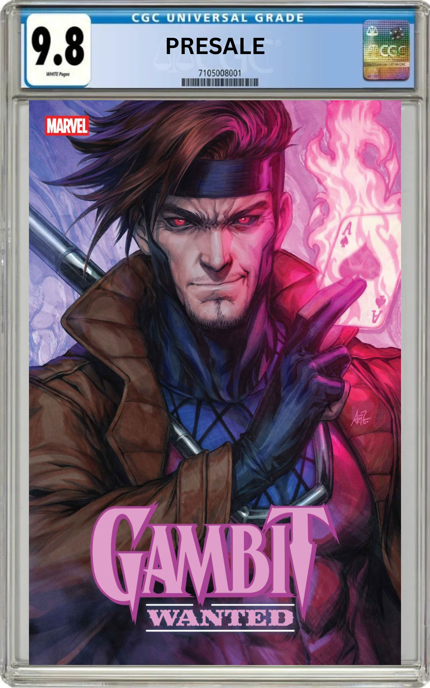 CGC 9.8 Gambit: Wanted #1 Stanley 'Artgerm' Lau Variant Cover (PreSale 6/22/26)
