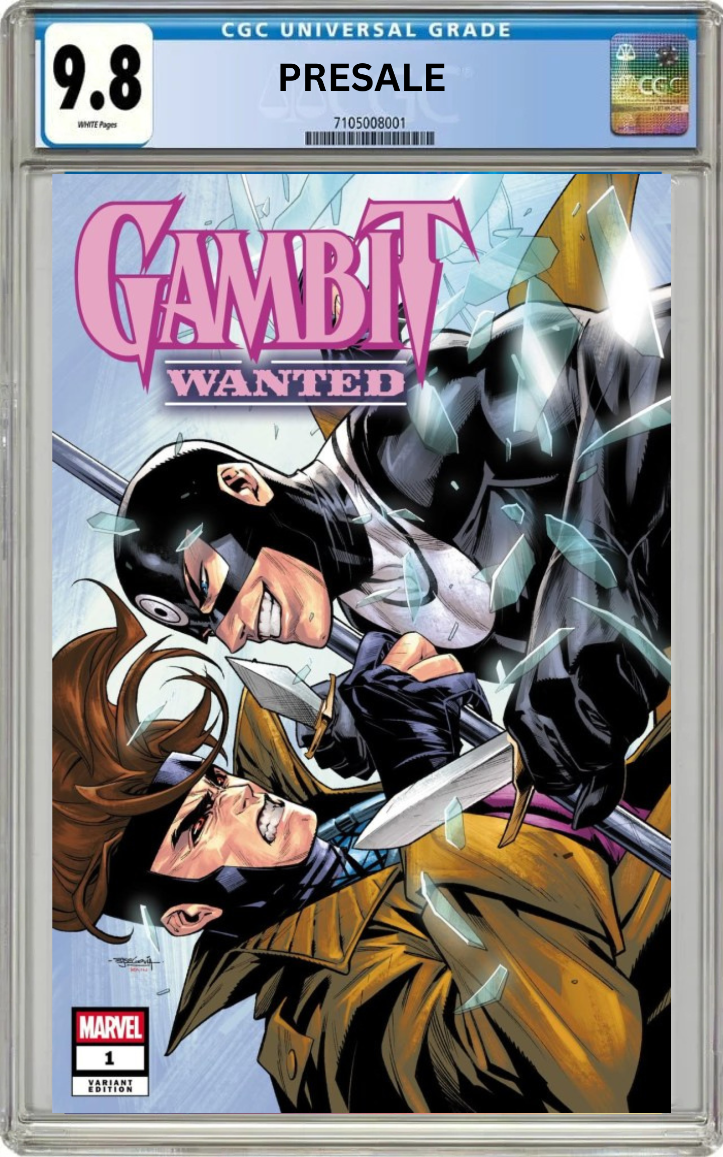 CGC 9.8 Gambit: Wanted #1 Stephen Segovia Variant Cover (PreSale 6/22/26)