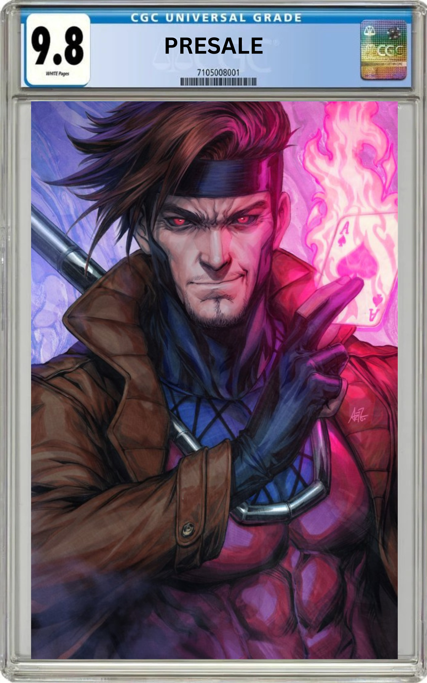 CGC 9.8 Gambit: Wanted #1 Stanley 'Artgerm' Lau Virgin 1:100 Variant (PreSale 6/22/26)