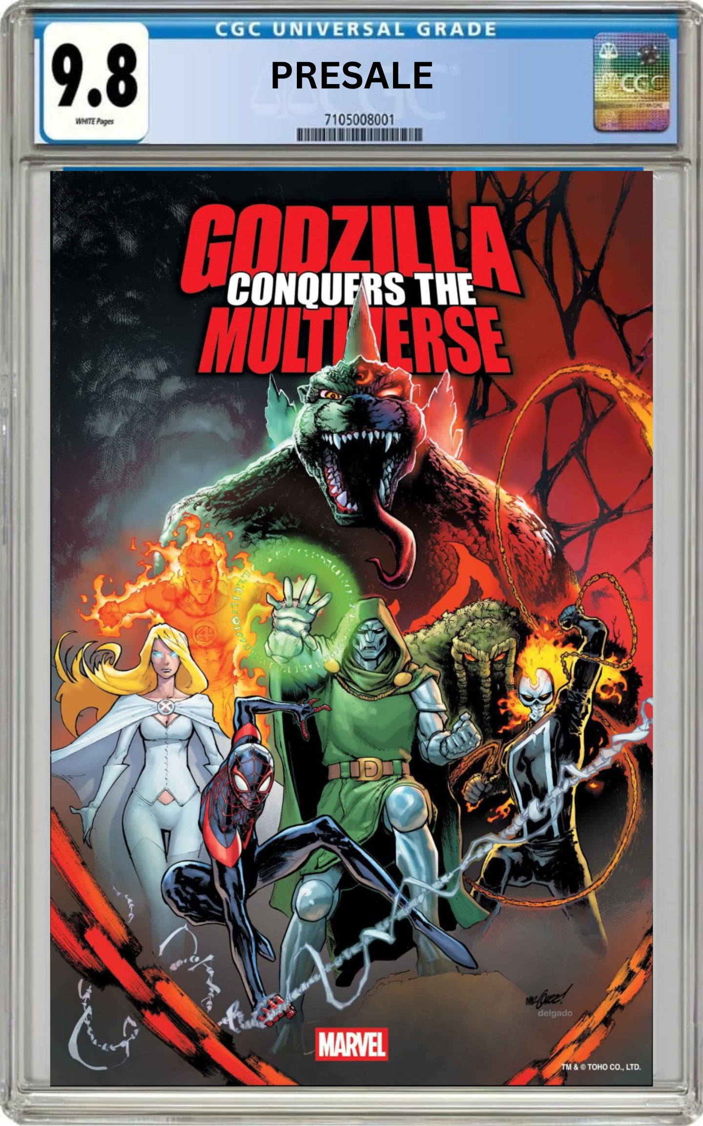 CGC 9.8 Godzilla Conquers the Multiverse #1 Cover A David Marquez (PreSale 7/22/26)