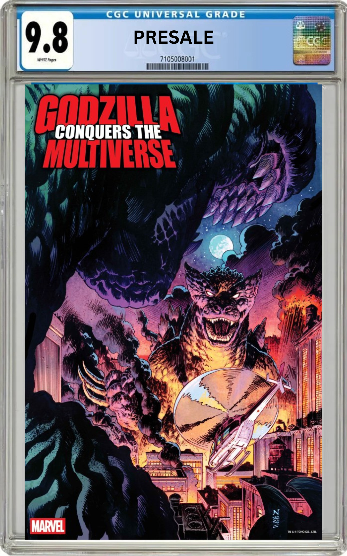 CGC 9.8 Godzilla Conquers the Multiverse #1 Nic Klein Heisei vs. Marvel Variant (PreSale 7/22/26)