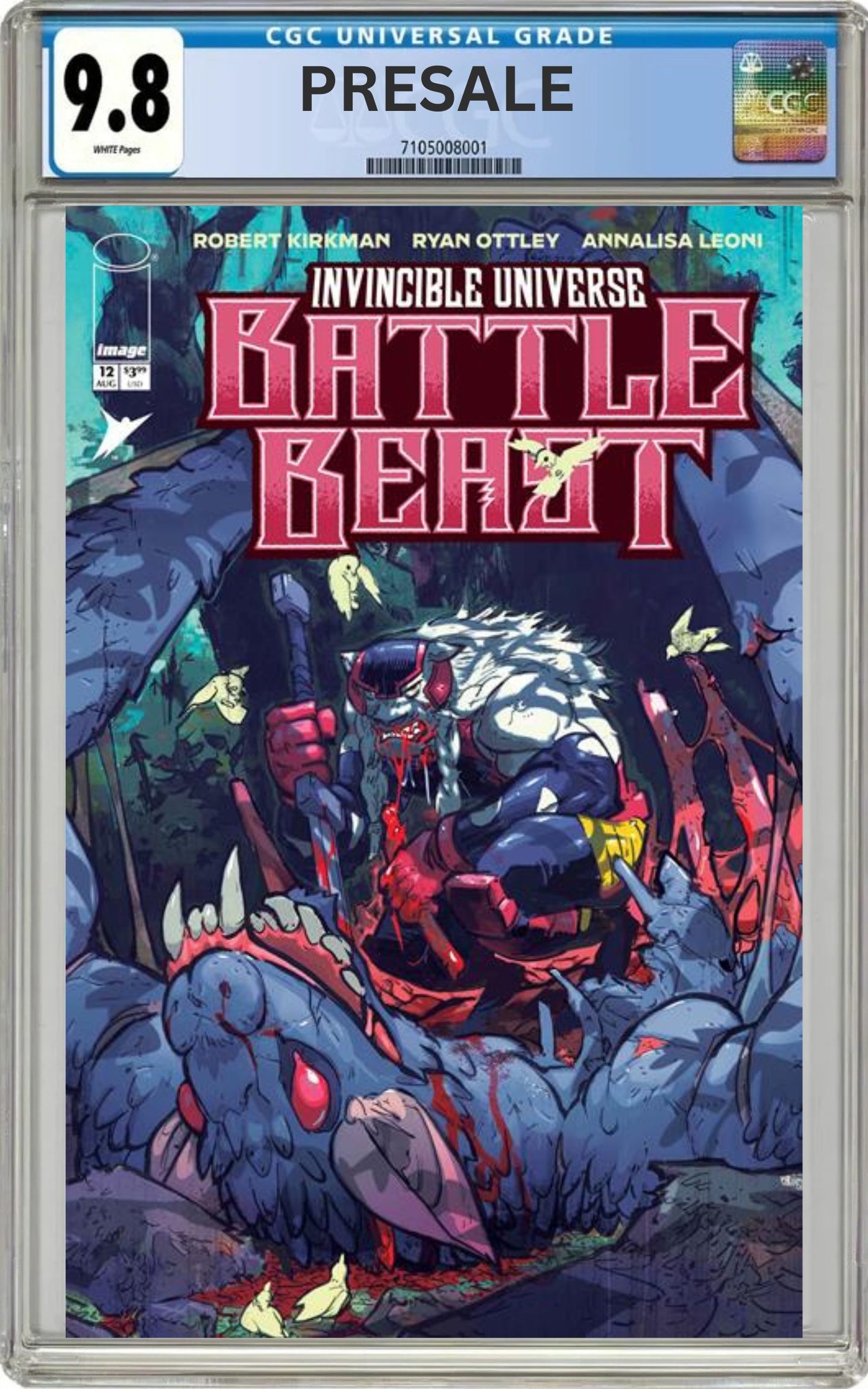 CGC 9.8 Battle Beast #12 Cover D 1:25 Riley Rossmo Variant (Presale 8/19/26)