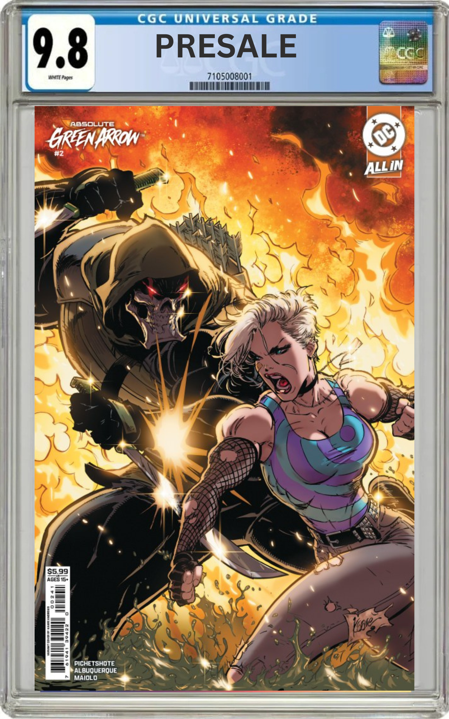 CGC 9.8 Absolute Green Arrow #2 Cover D Kaare Andrews (Presale 6/17/26)