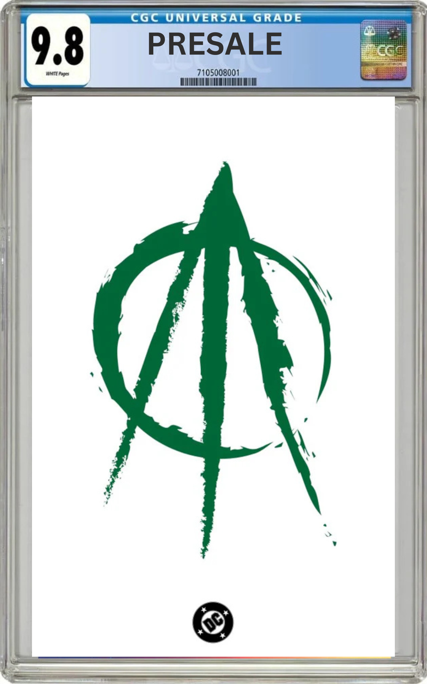 CGC 9.8 Absolute Green Arrow #1 Cover F LOGO FOIL Virgin Variant  (Presale 5/20/26)