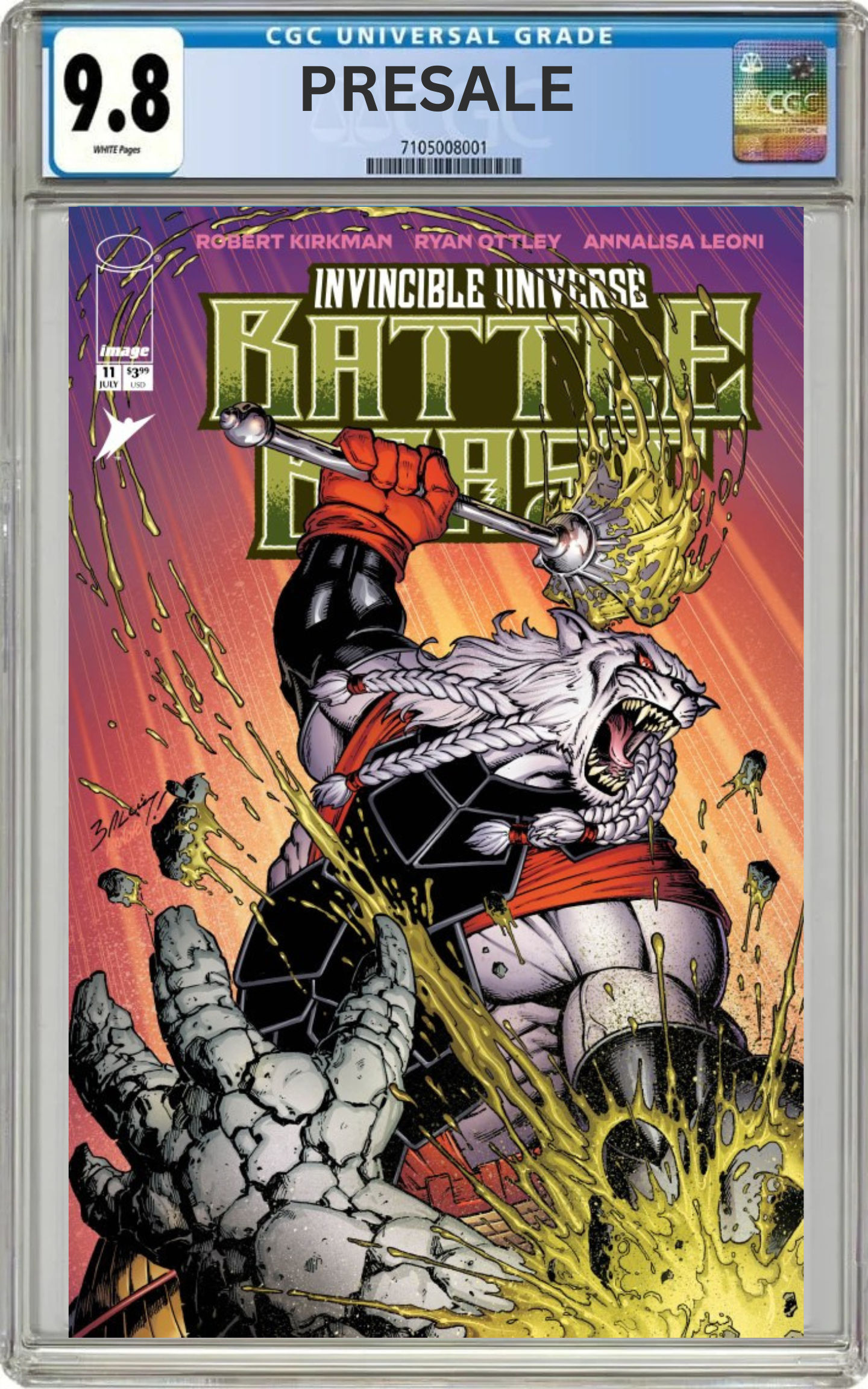 CGC 9.8 Battle Beast #11 Cover B Mark Bagley Variant (Presale 7/15/26)