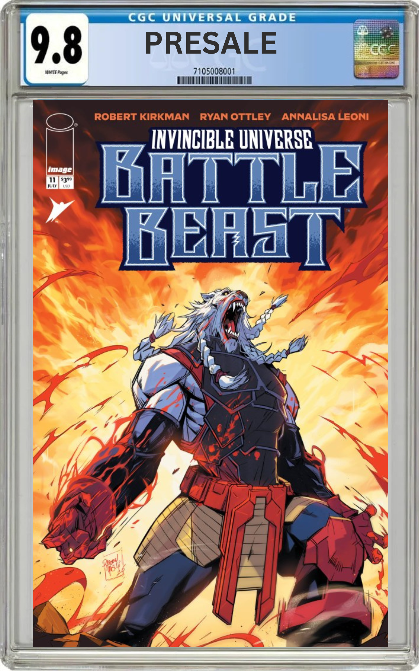 CGC 9.8 Battle Beast #11 Cover E 1:50 Hicham Habchi Variant (Presale 7/15/26)