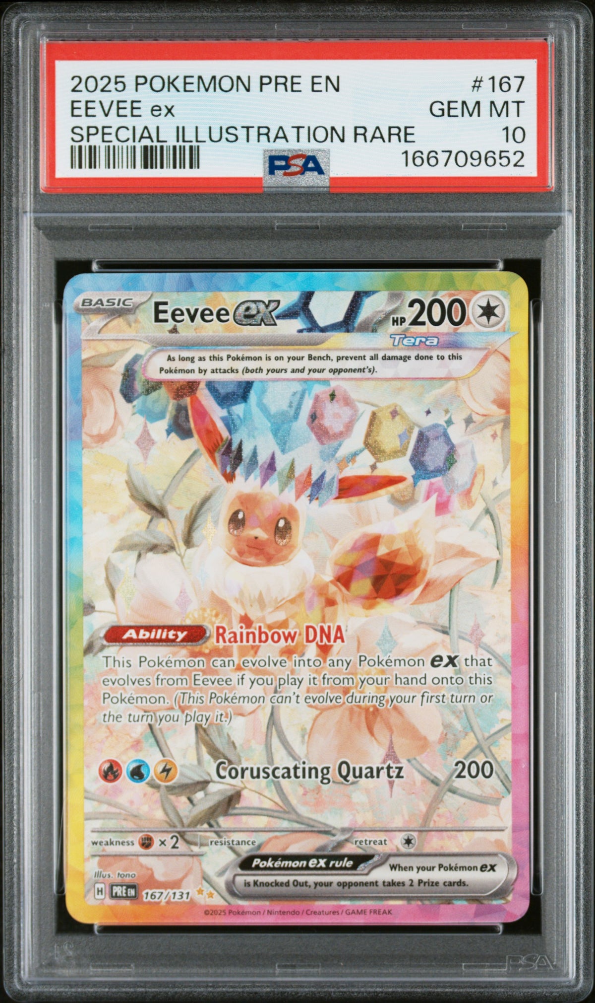 Eevee EX 167/131 Special Illustration Rare Pokemon PSA 10 Gem Mint