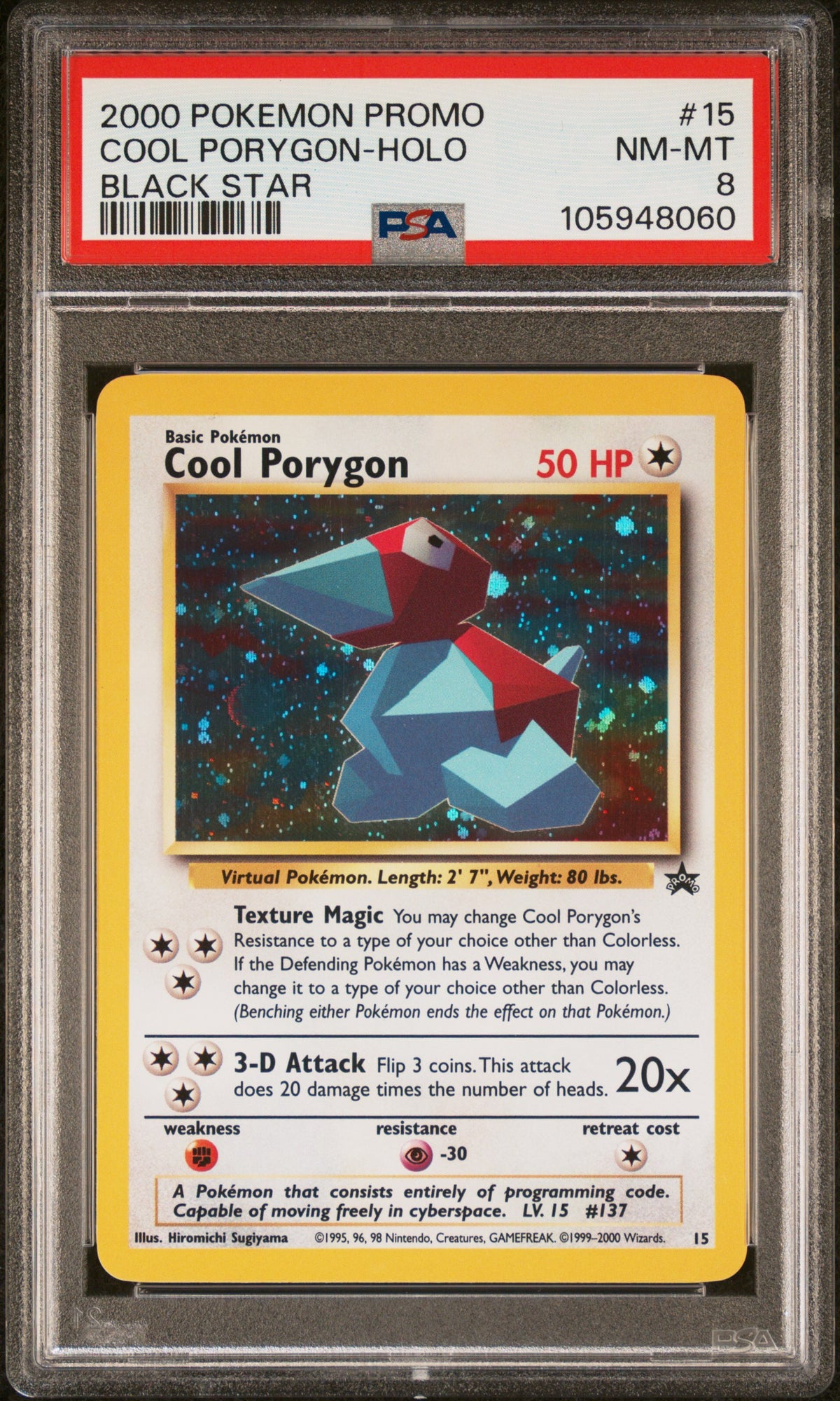 Cool Porygon 15 Pokemon Stadium Battle Set Pokemon PSA 8 Nm-Mt