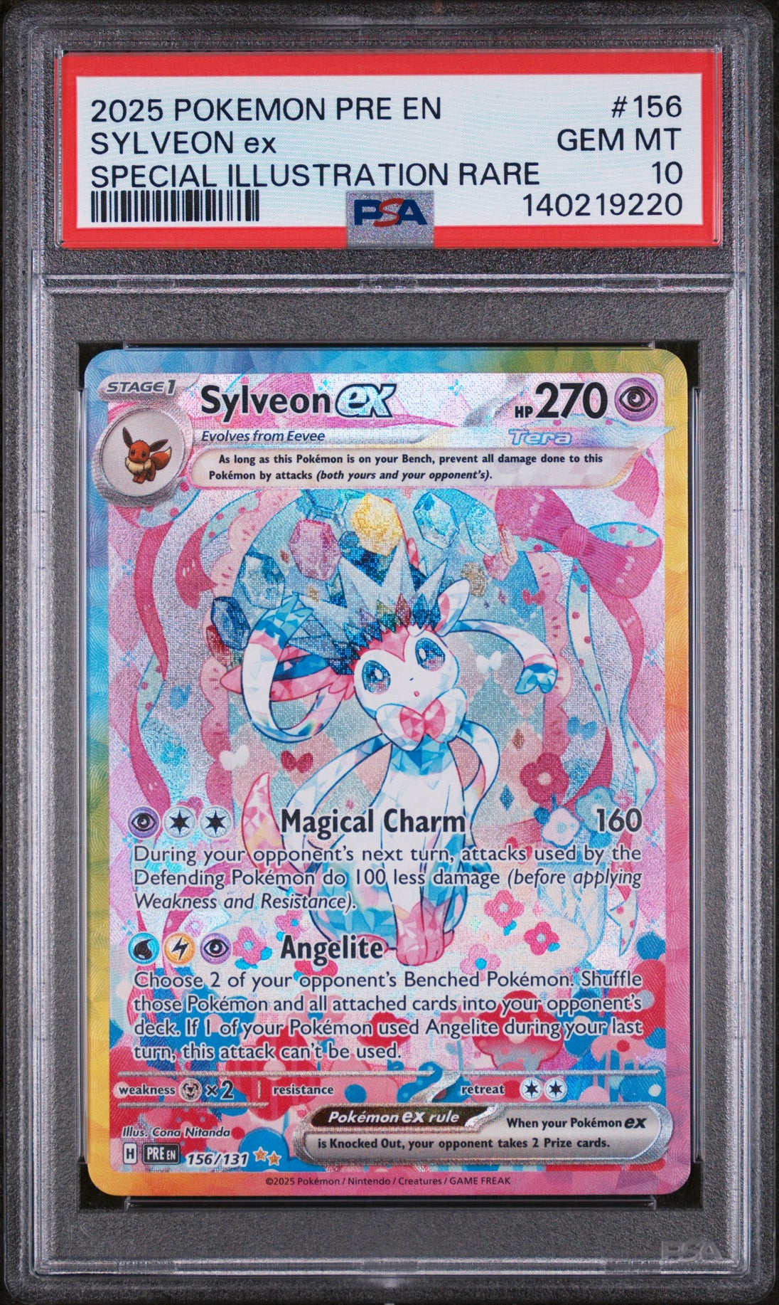 Sylveon EX 156/131 Special Illustration Rare Pokemon PSA 10 Gem Mint