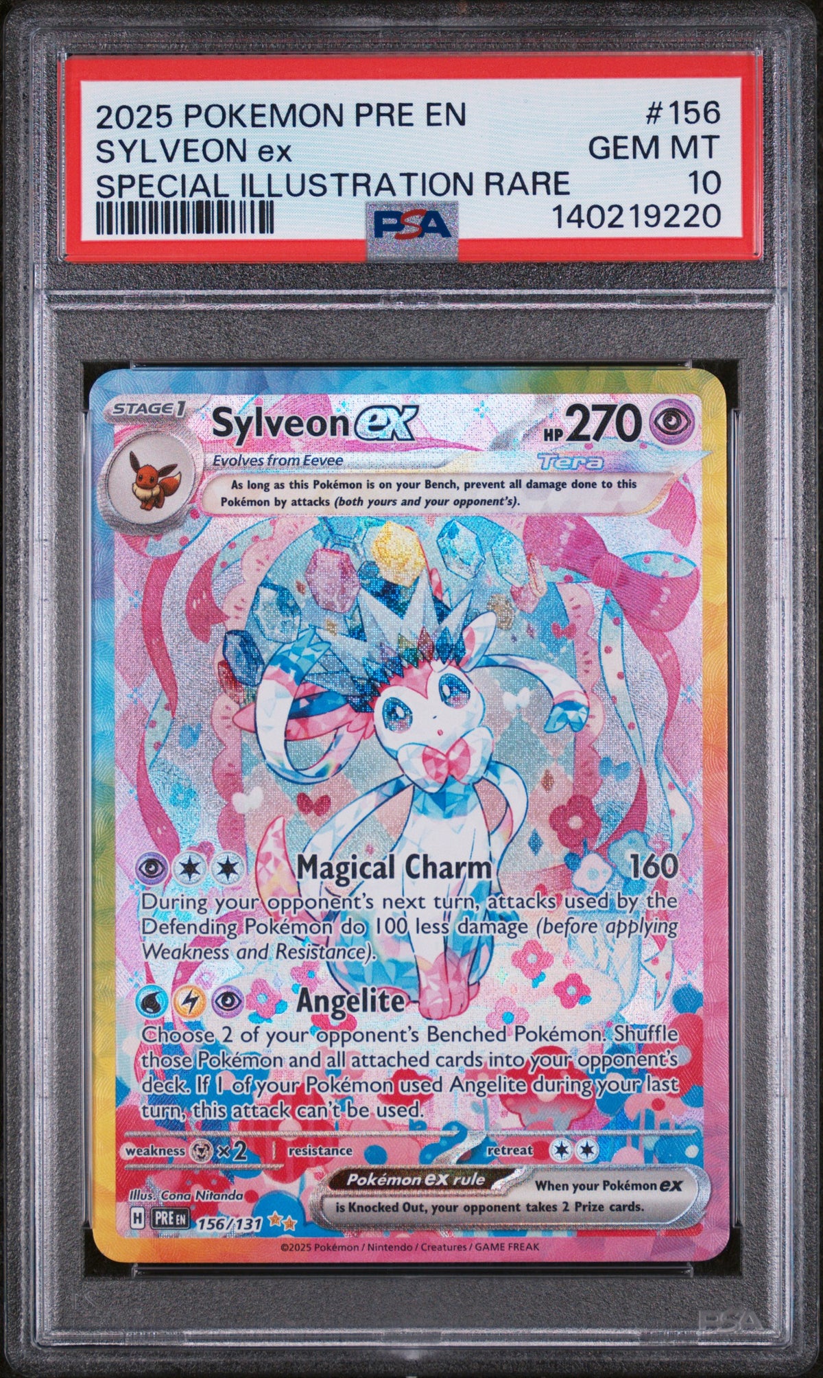 Sylveon EX 156/131 Special Illustration Rare Pokemon PSA 10 Gem Mint