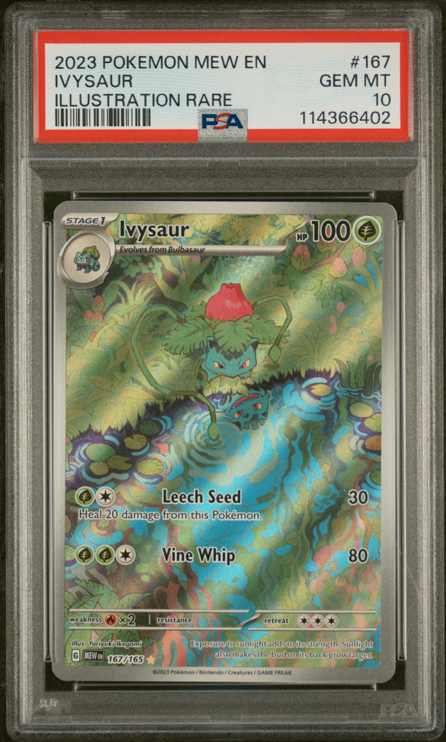 Ivysaur 167/165 Illustration Rare 151 Pokemon PSA 10