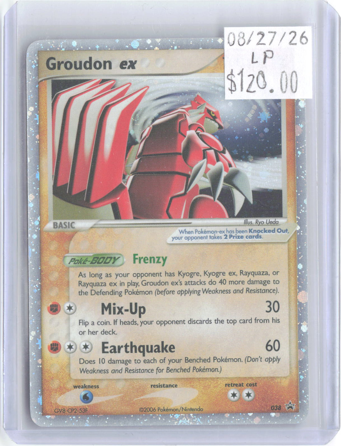 Groudon ex 038 Promo Nintendo Black Star Promos Pokemon Holo Lightly Played