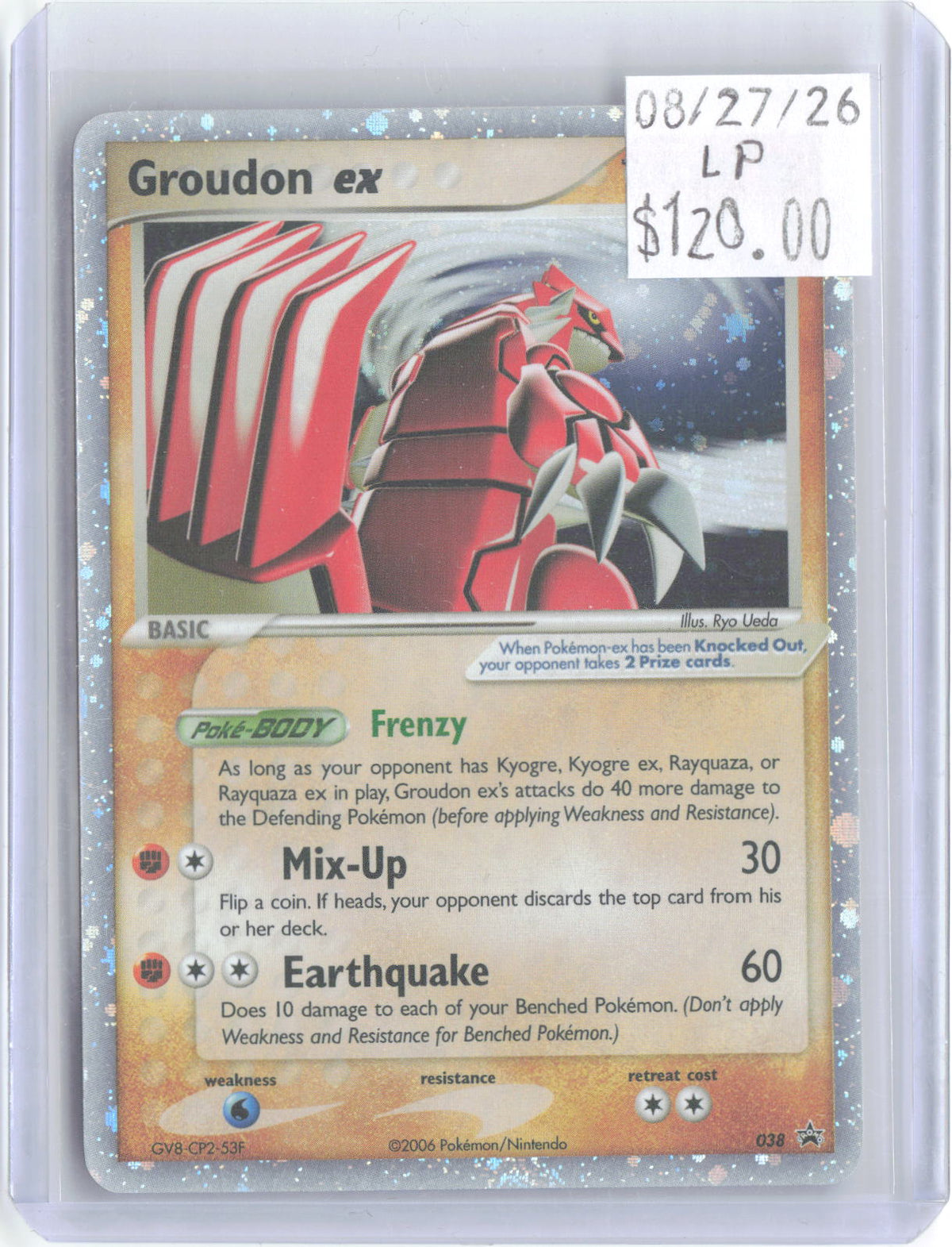 Groudon ex 038 Promo Nintendo Black Star Promos Pokemon Holo Lightly Played