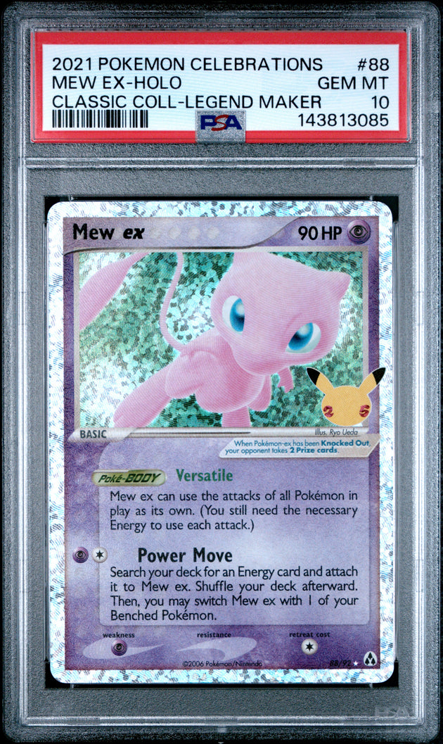 Mew EX Holo 88 Celebrations Classic Collection Pokemon PSA 10