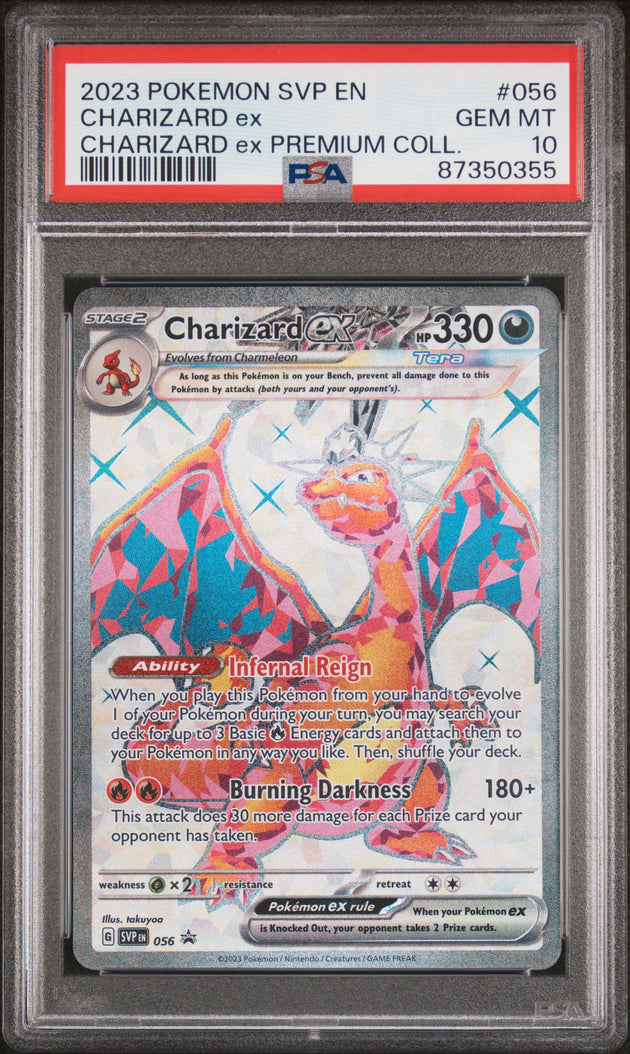 Charizard EX 056 Premium Collection Sv Black Star Promo Pokemon PSA 10