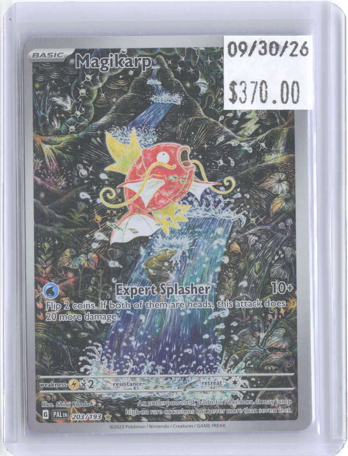 Magikarp 203/193 Illustration Rare Paldea Evolved Pokemon Holo Near Mint