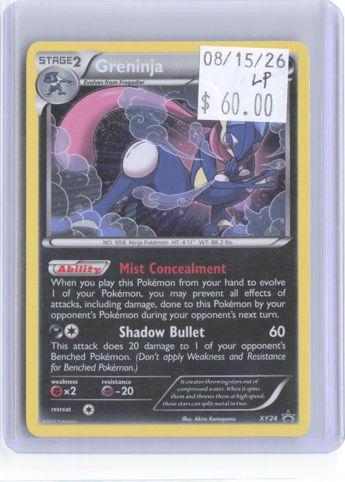 Greninja XY24 Holo Promo XY Promo Pokemon Lightly Played