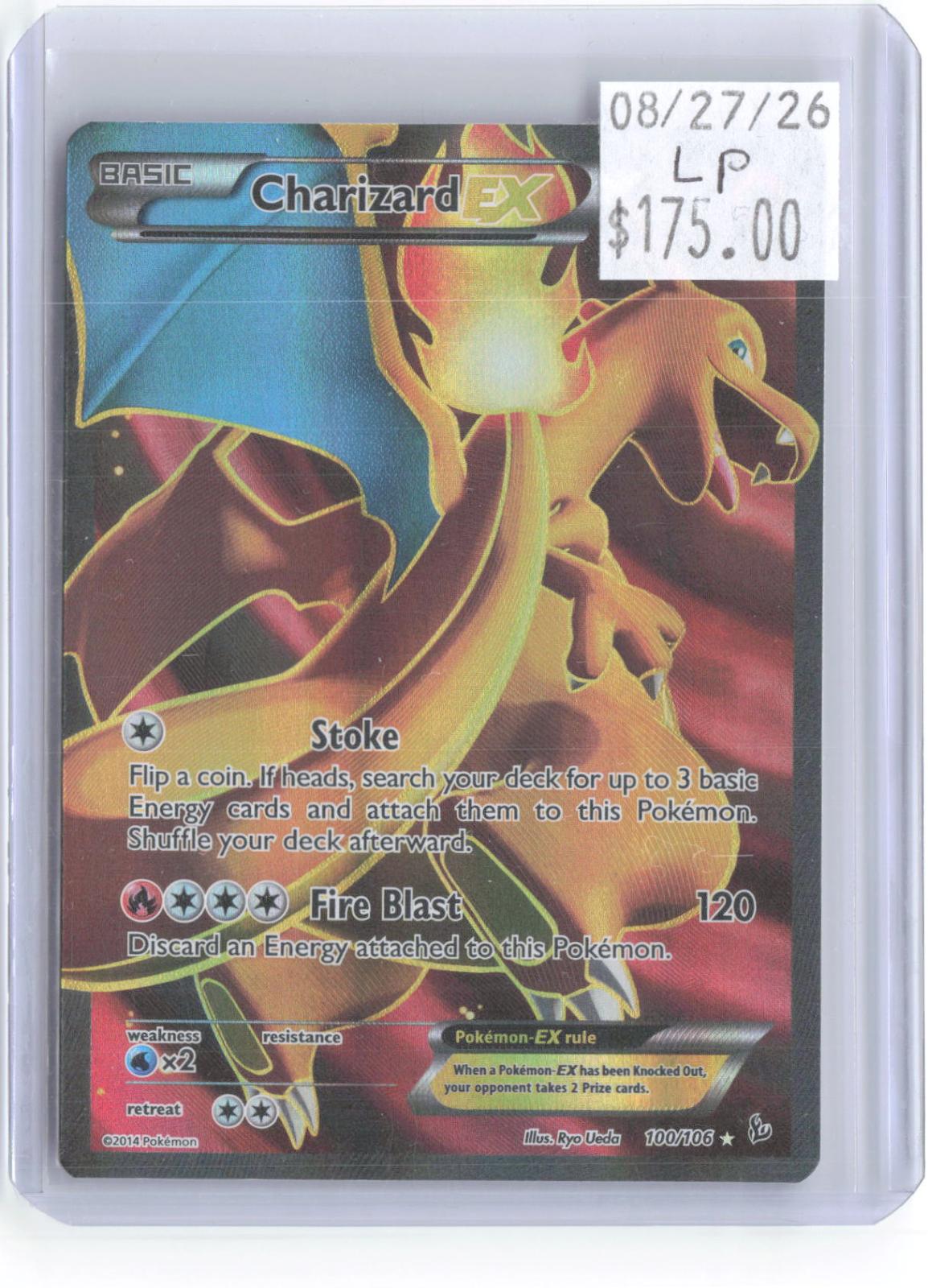 Charizard EX 100/106 Ultra Rare Flashfire Pokemon Holo Lightly Played