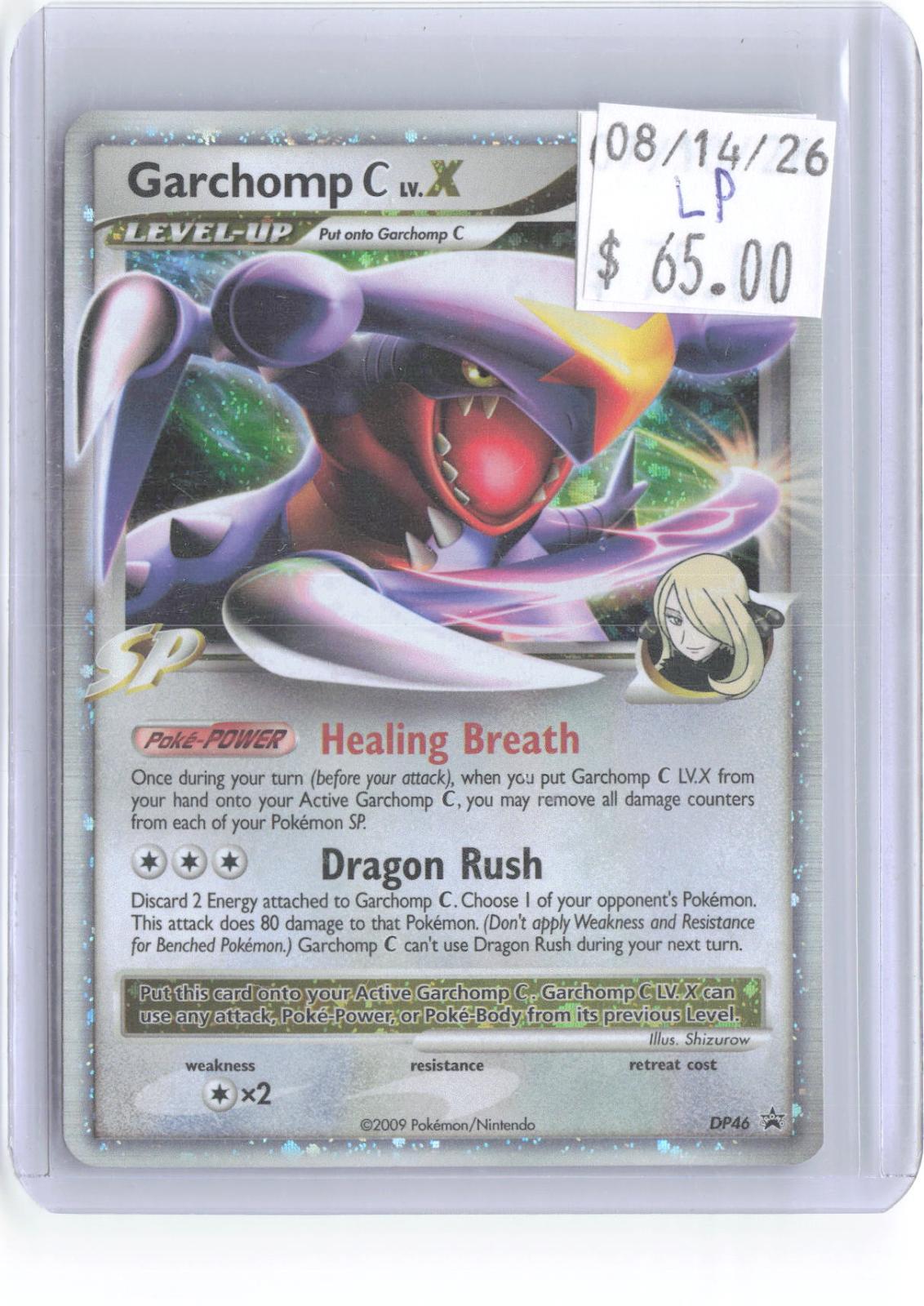 Garchomp C LV.X DP46 Holo Promo Diamond and Pearl Promos Pokemon Lightly Played
