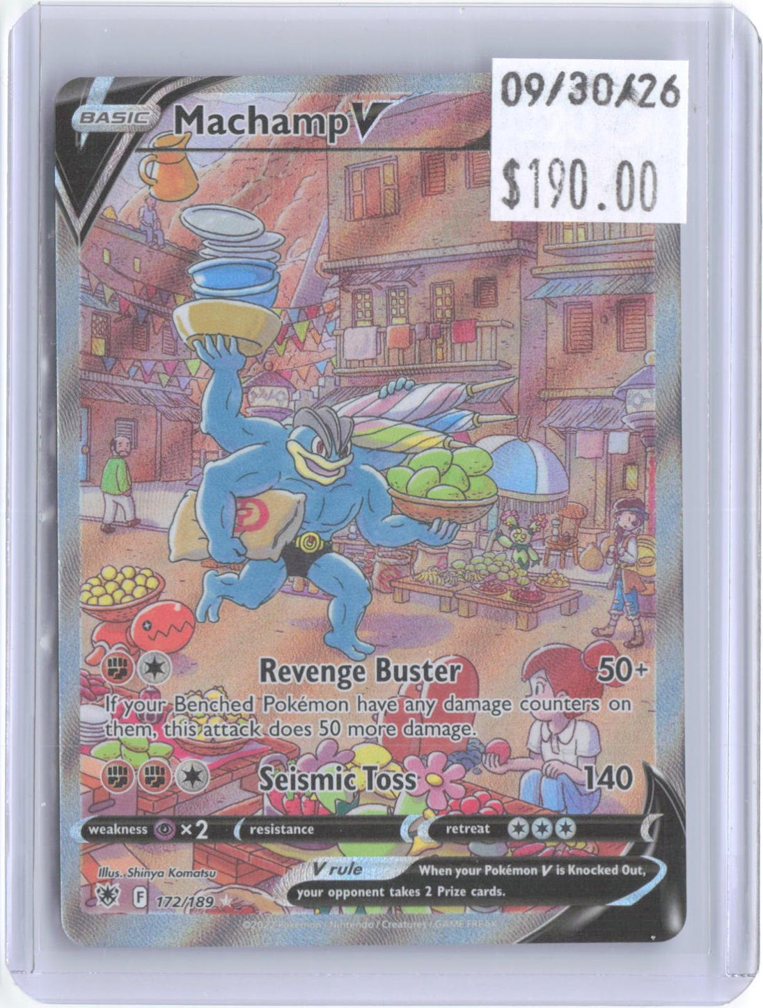 Machamp V 172/189 Ultra Rare Astral Radiance Pokemon Holo Near Mint