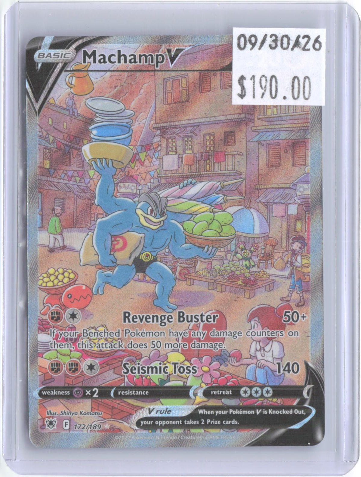 Machamp V 172/189 Ultra Rare Astral Radiance Pokemon Holo Near Mint