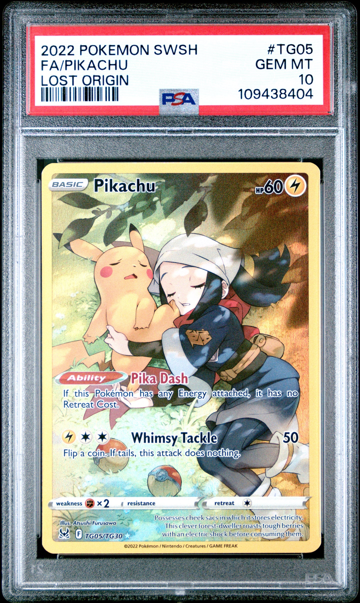 Pikachu TG05/TG30 Lost Origin Pokemon PSA 10
