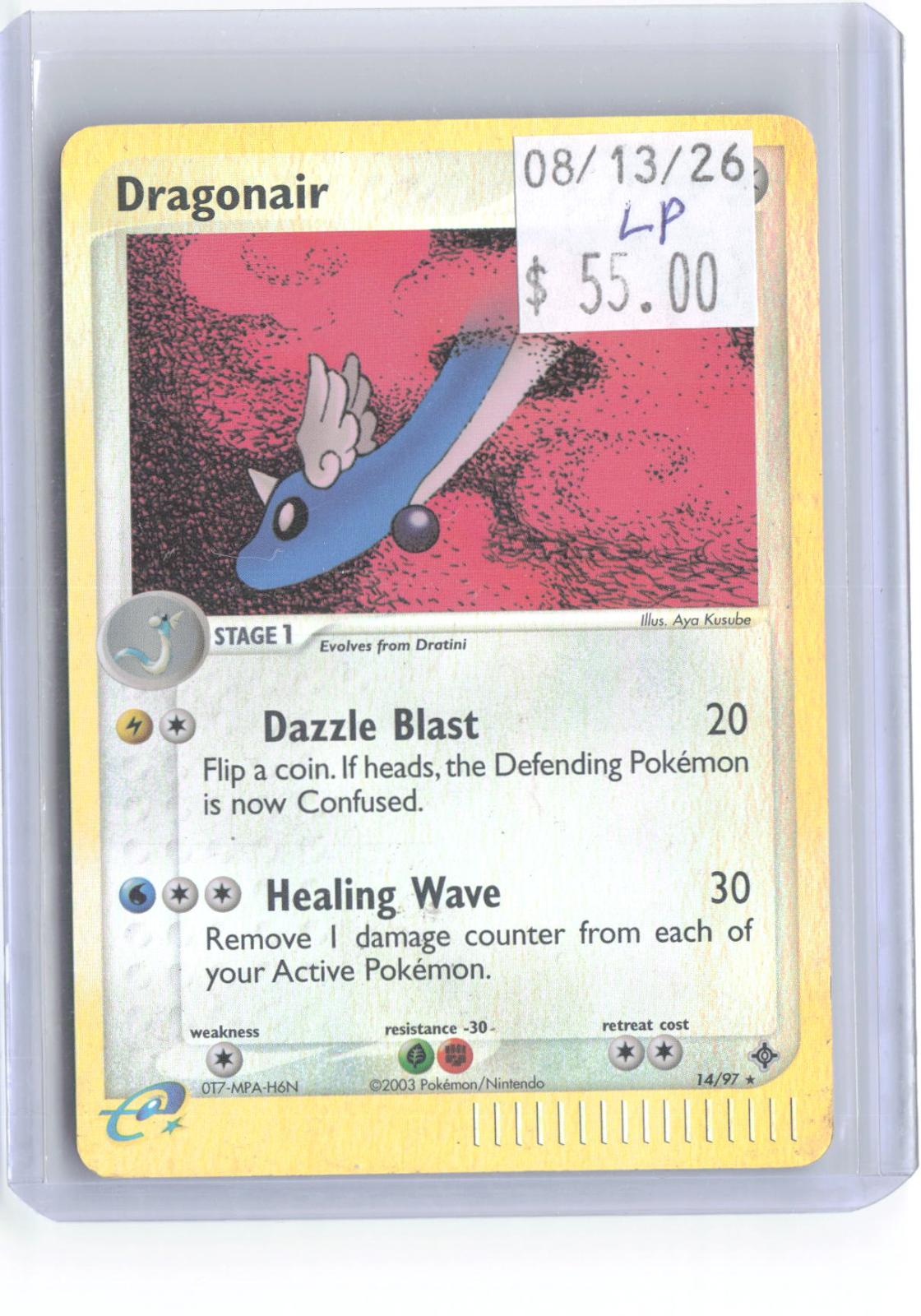 Dragonair 14/97 Rare Dragon Pokemon Reverse Holo Lightly Played