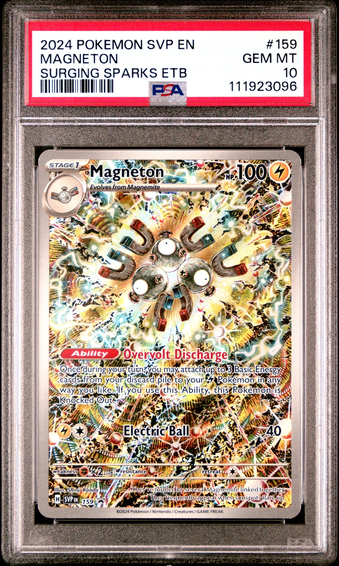 Magneton 159 Surging Sparks Elite Trainer Box Sv Black Star Promo Pokemon PSA 10