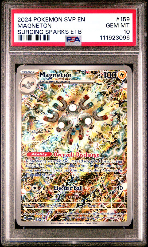 Magneton 159 Surging Sparks Elite Trainer Box Sv Black Star Promo Pokemon PSA 10