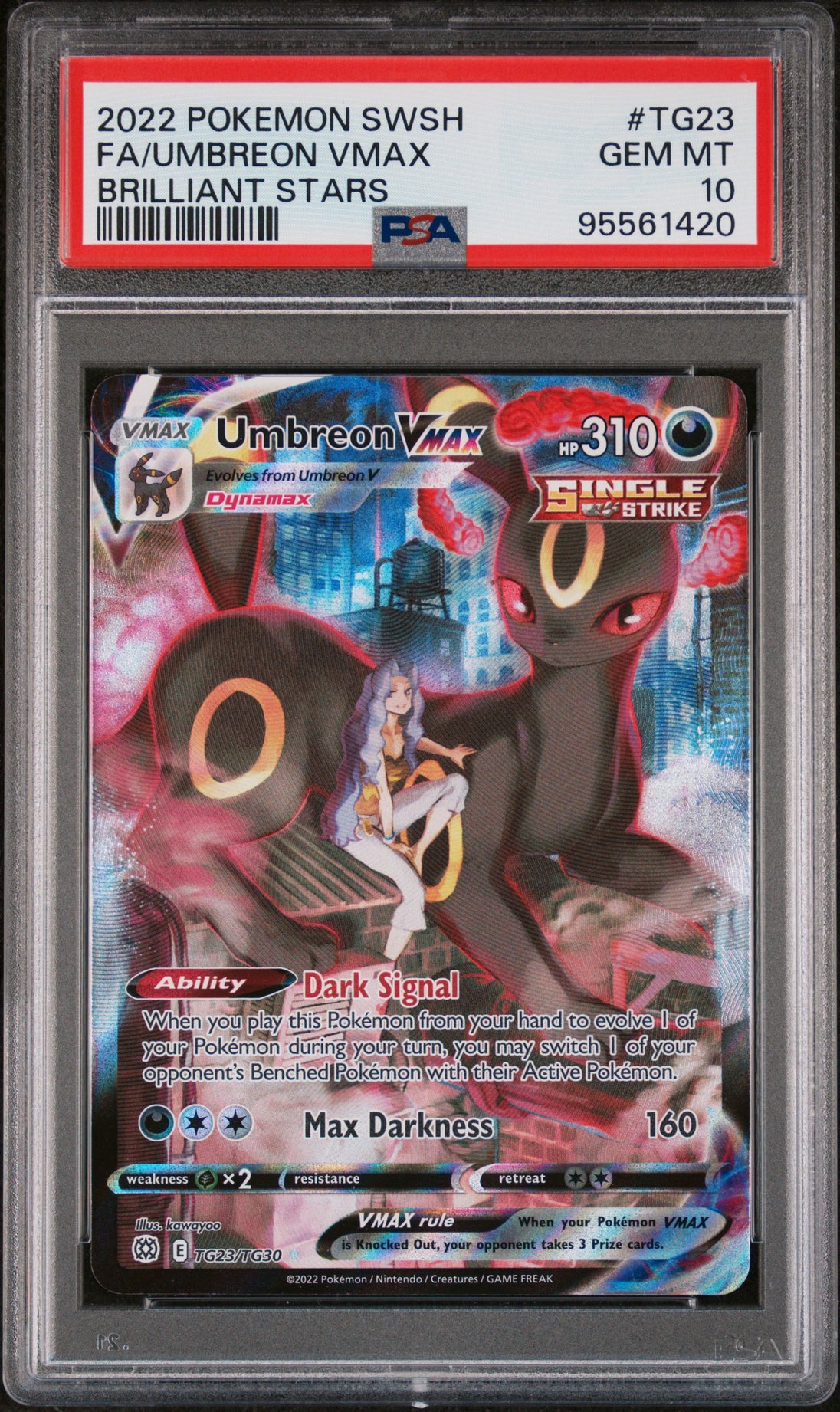 Umbreon Vmax TG23 Brilliant Stars Pokemon PSA 10 Gem Mint