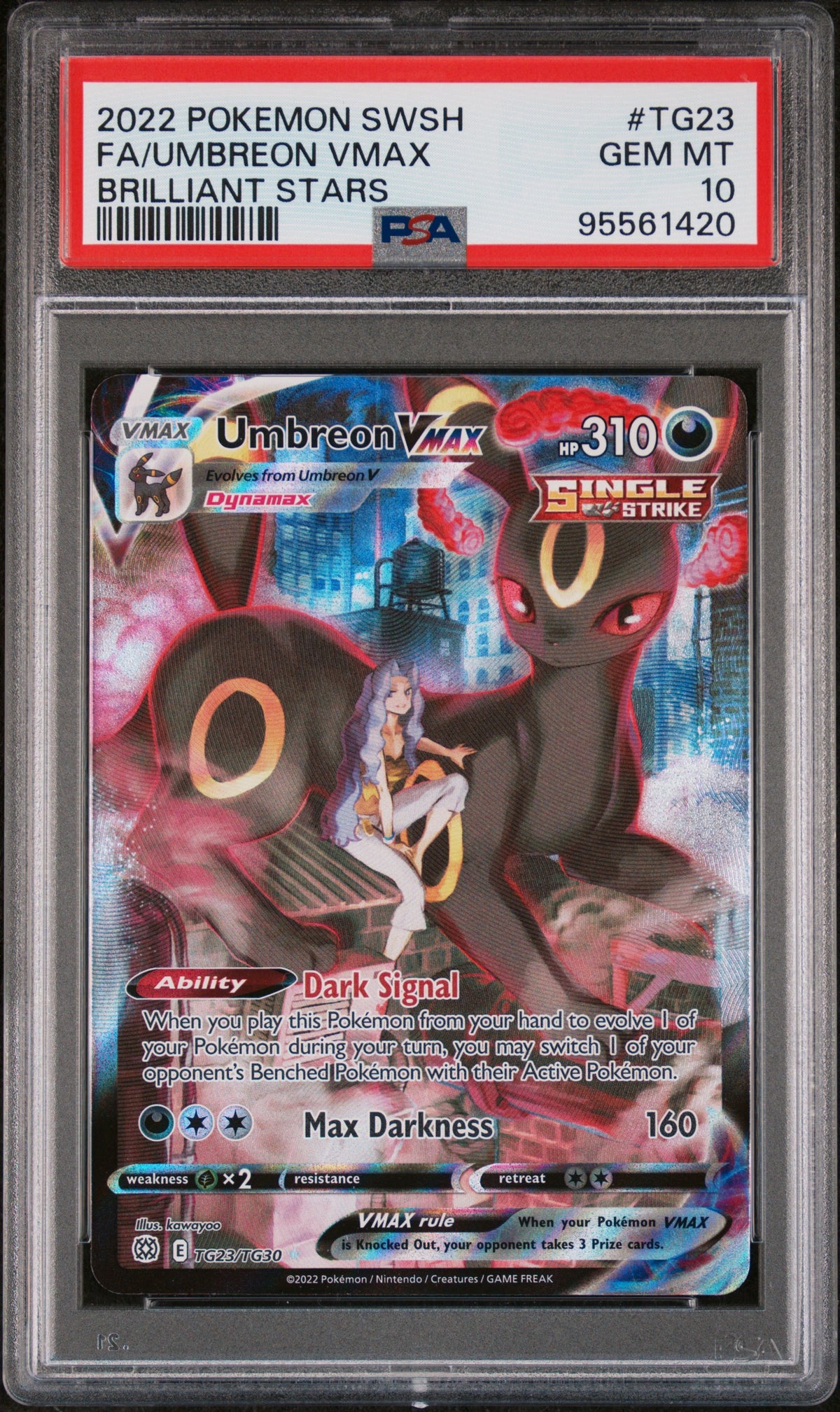 Umbreon Vmax TG23 Brilliant Stars Pokemon PSA 10 Gem Mint