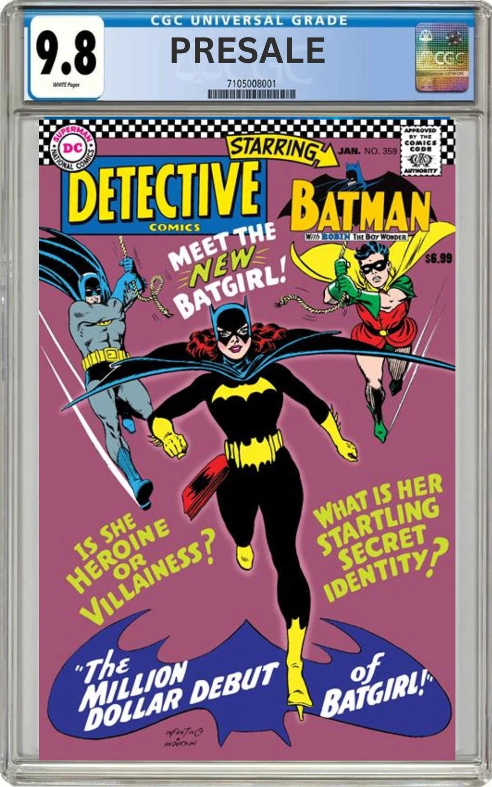 CGC 9.8 Detective Comics #359 Facsimile Edition FOIL Cover (Presale 6/17/26)