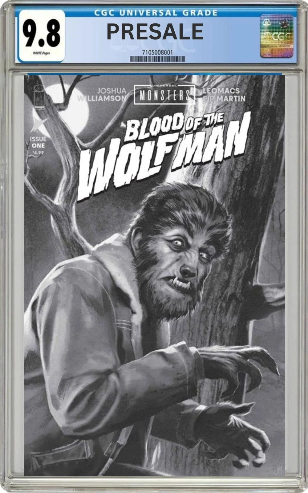 CGC 9.8 Universal Monsters Blood Of The Wolfman #1 Cover D 1:25 Joshua Middleton (Presale 6/24/26)