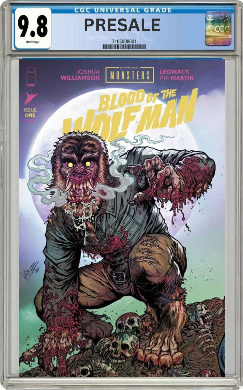 CGC 9.8 Universal Monsters Blood Of The Wolfman #1 Cover C 1:10 Maria Wolf Variant (Presale 6/24/26)