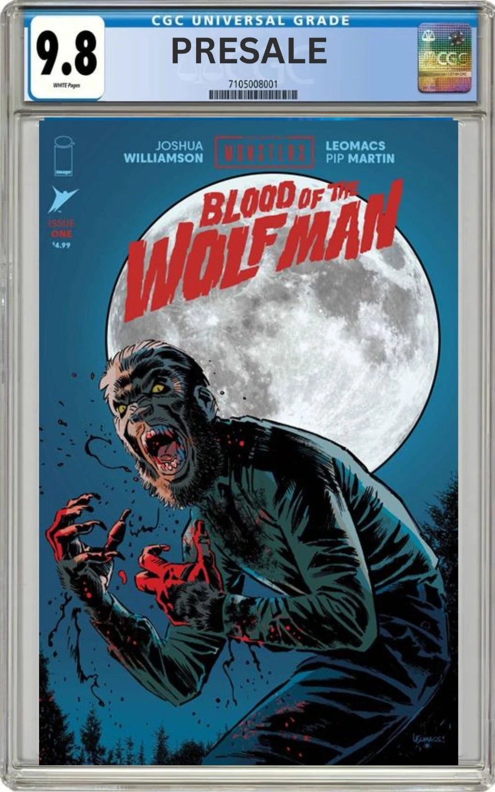 CGC 9.8 Universal Monsters Blood Of The Wolfman #1 Cover A Leomacs (Presale 6/24/26)