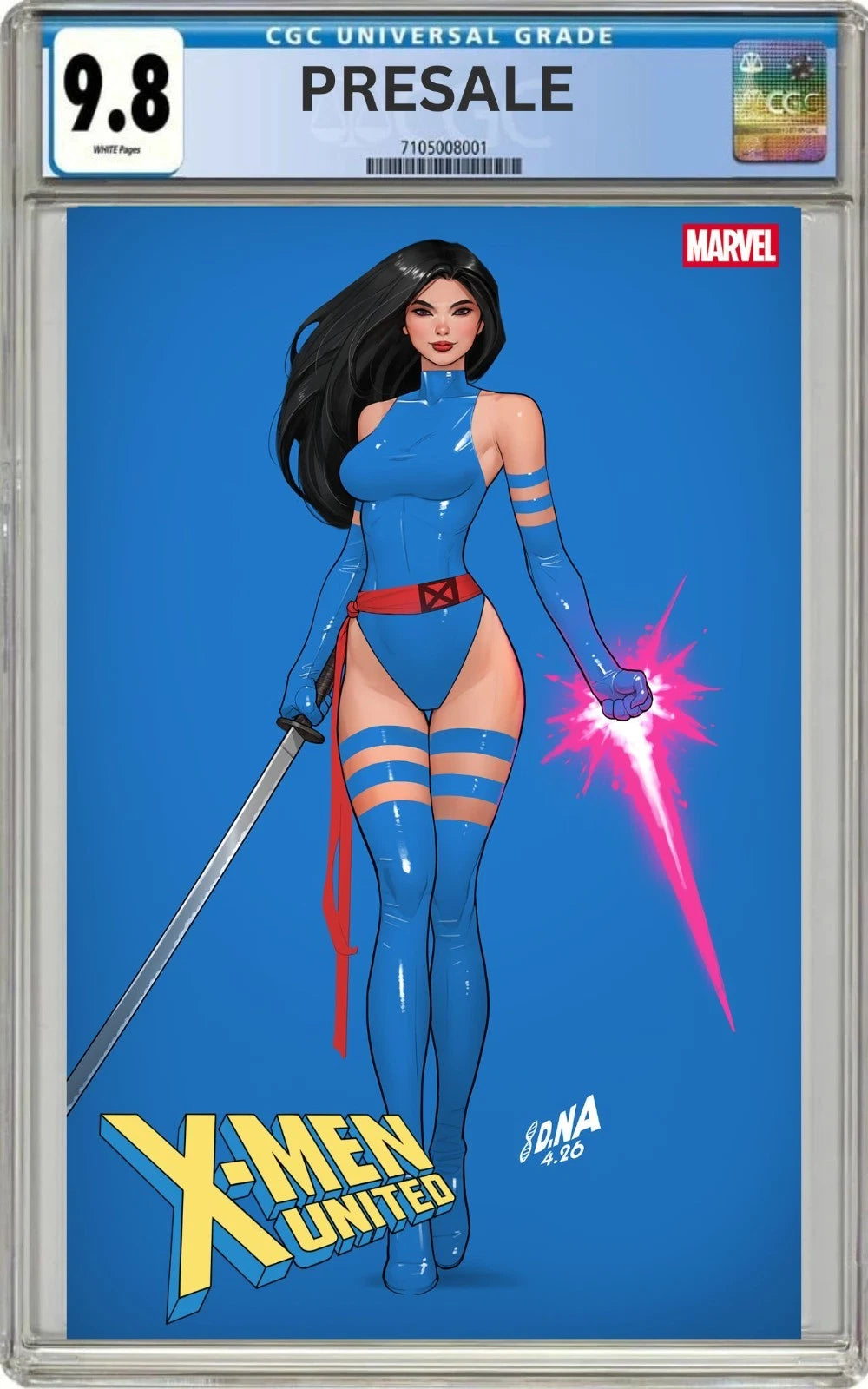 CGC 9.8 X-men United #5 David Nakayama Color Block Blue Variant (Presale 7/1/26)