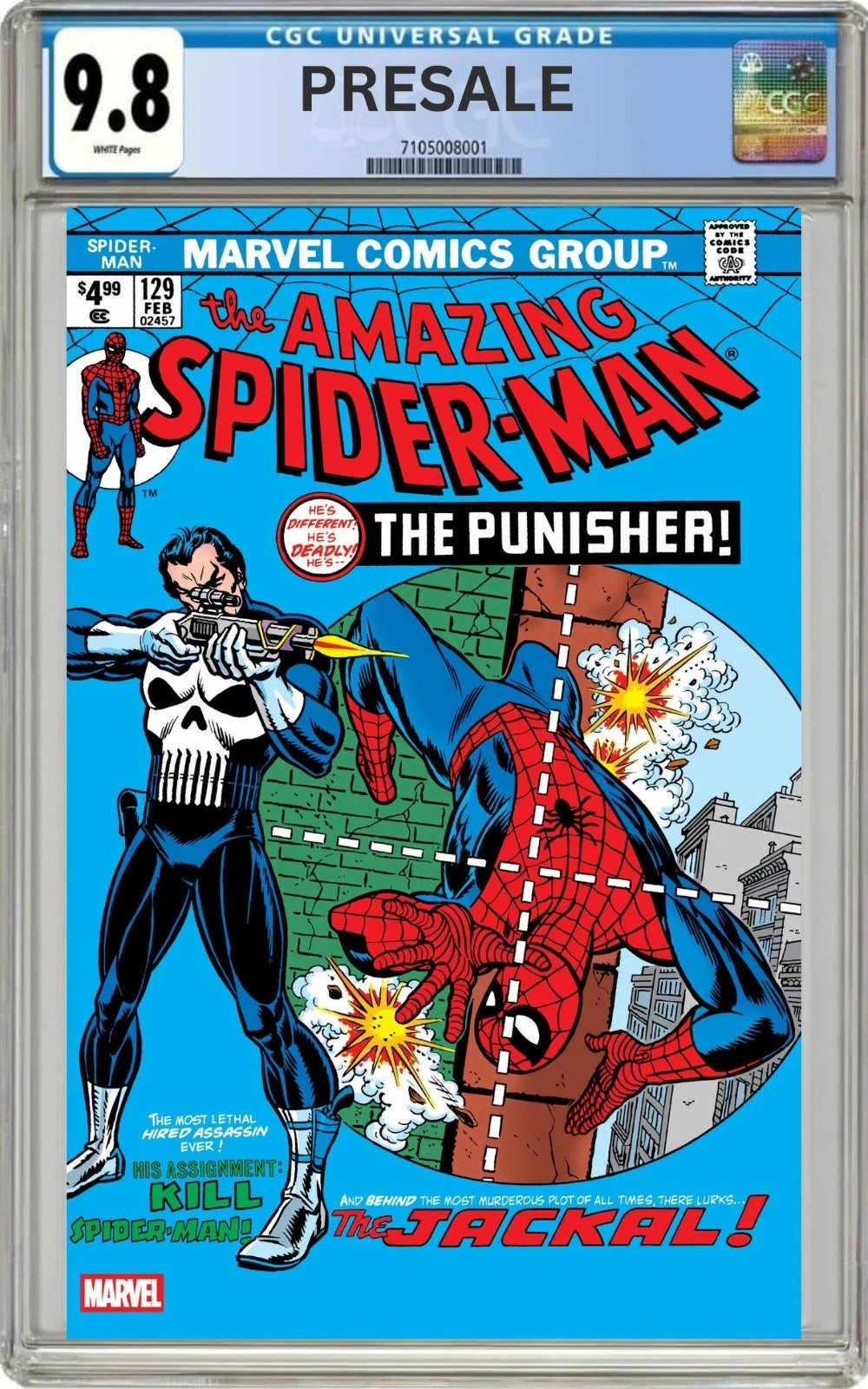 CGC 9.8 Amazing Spider-Man #129 Facsimile BLUE FOIL Variant (Pre-Sale 7/8/26)