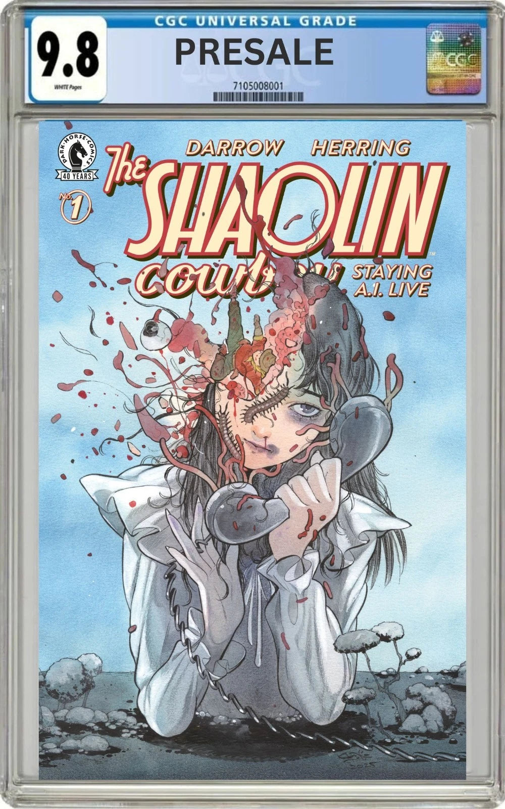 CGC 9.8 The Shaolin Cowboy: Staying A.I.Live #1 Cover C 1:25 Peach Momoko Variant (Presale 7/1/26)