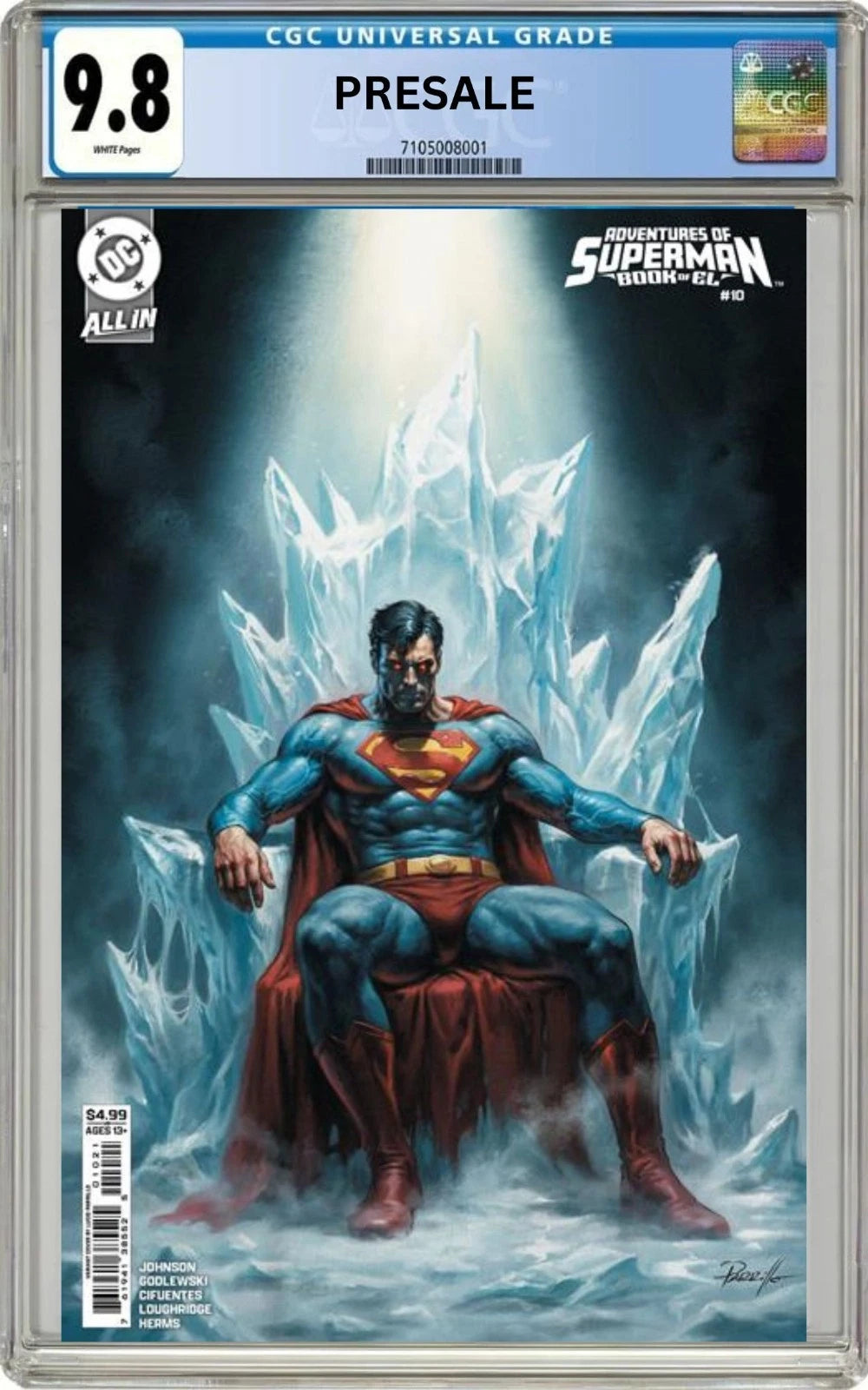 CGC 9.8 Adventures of Superman: Book of El #10 Parillo Variant (Pre-Sale 7/1/26)