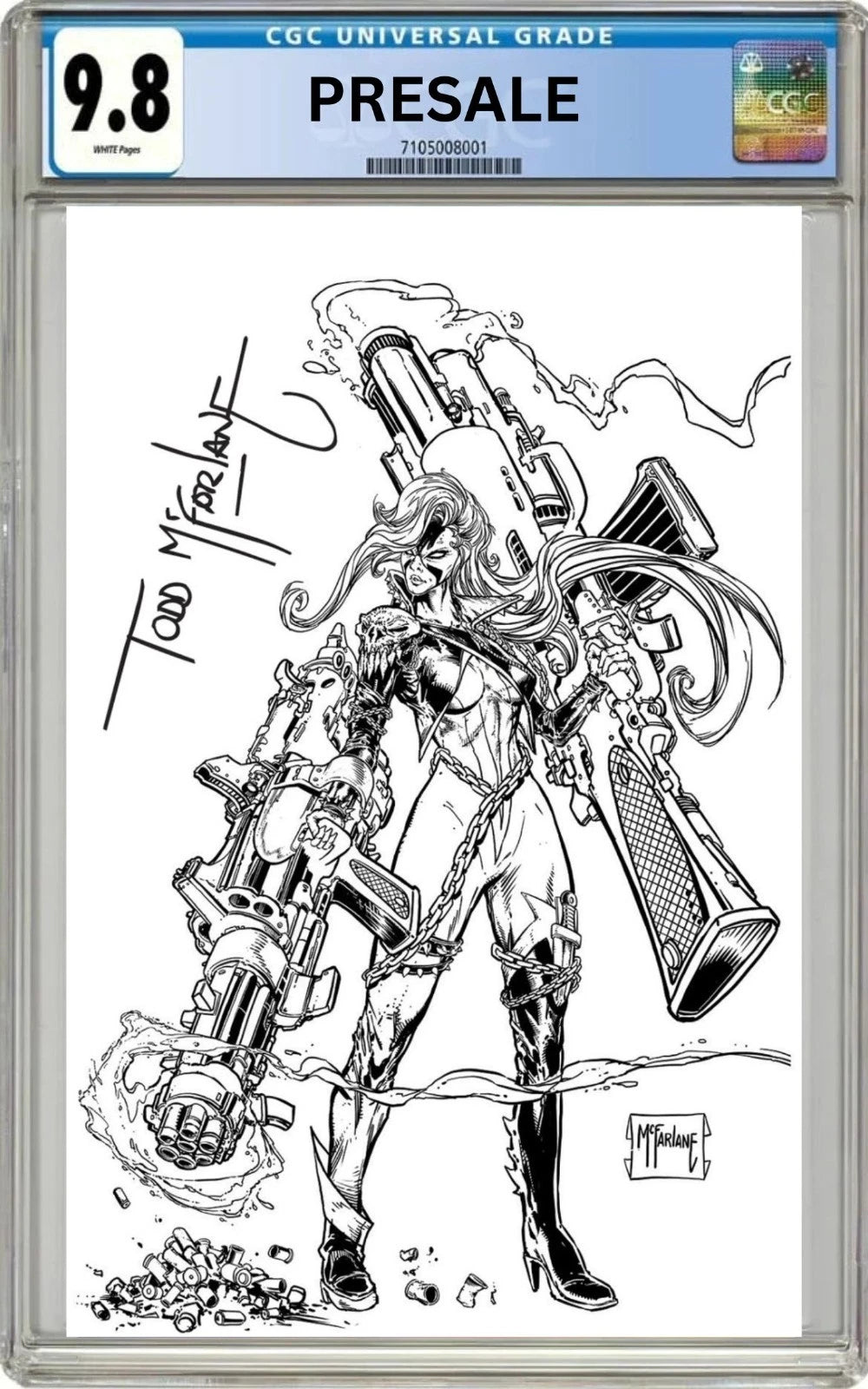 CGC 9.8 The Scorched #50 1:250 McFarlane B&W Signed Variant (PreSale 4/15/26)