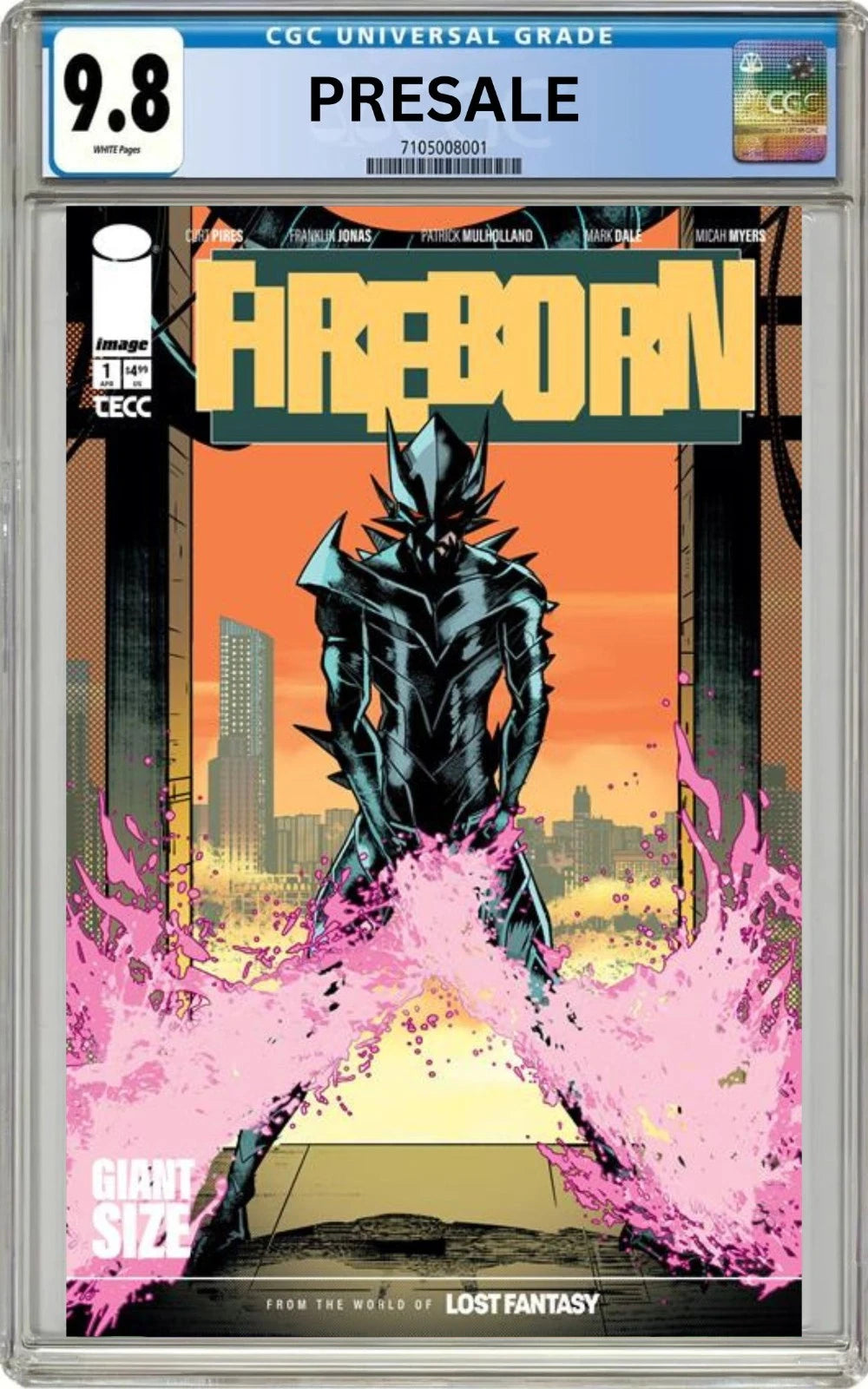 CGC 9.8 Fireborn #1 IMAGE Patrick Mulholland Cover C ABSOLUTE BATMAN Homage (Presale 4/15/26)