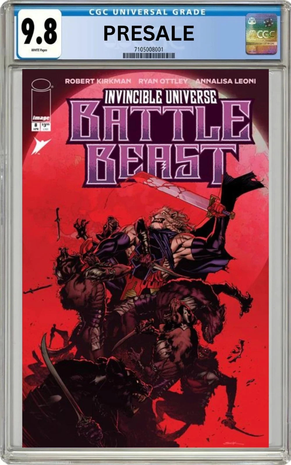 CGC 9.8 Battle Beast #8 Cover B Ryan Sook (Presale 4/15/26)